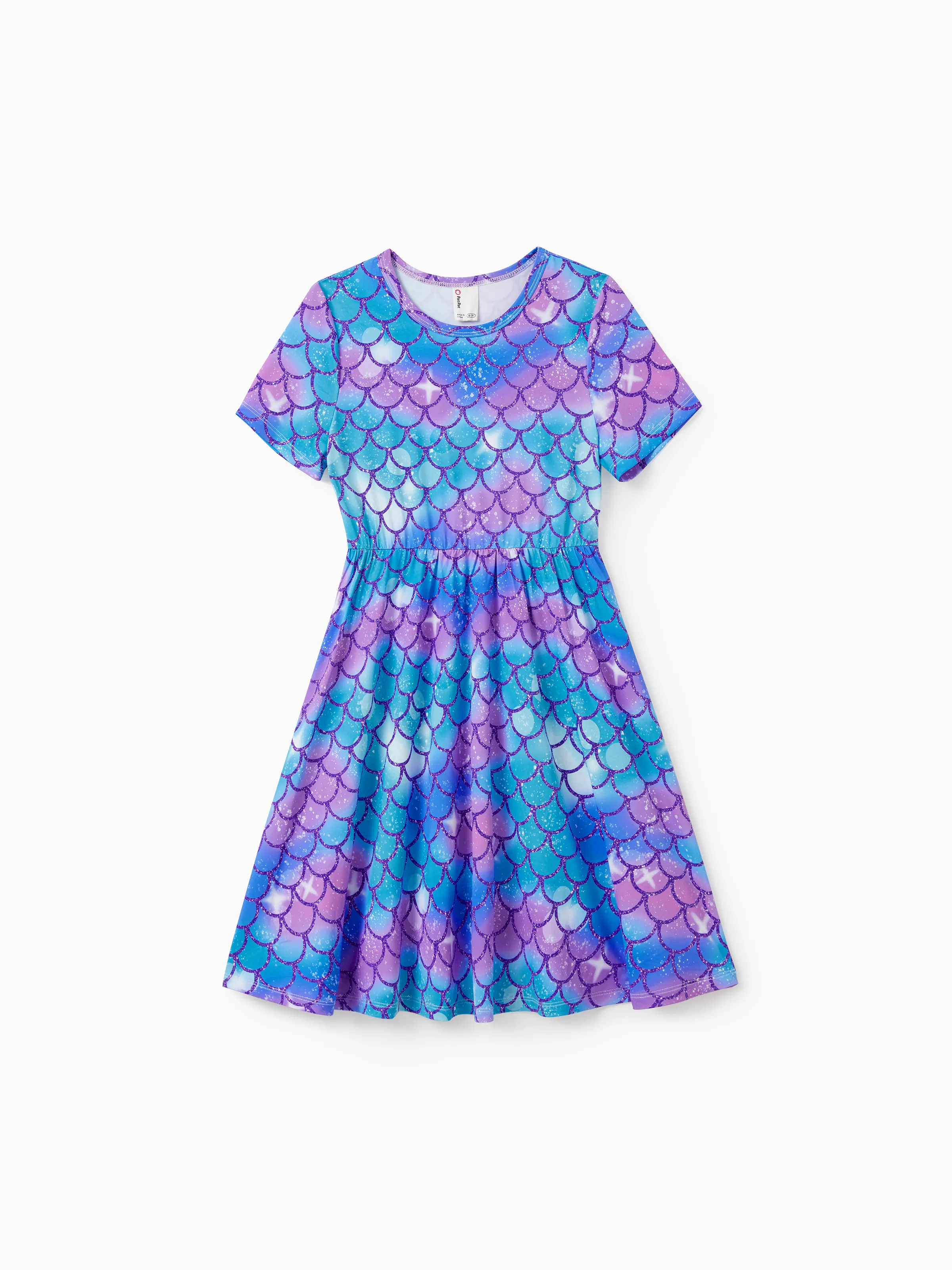 2-Pack Toddler/Kid Girl Printed & Solid Causal Dress Green - Image 4