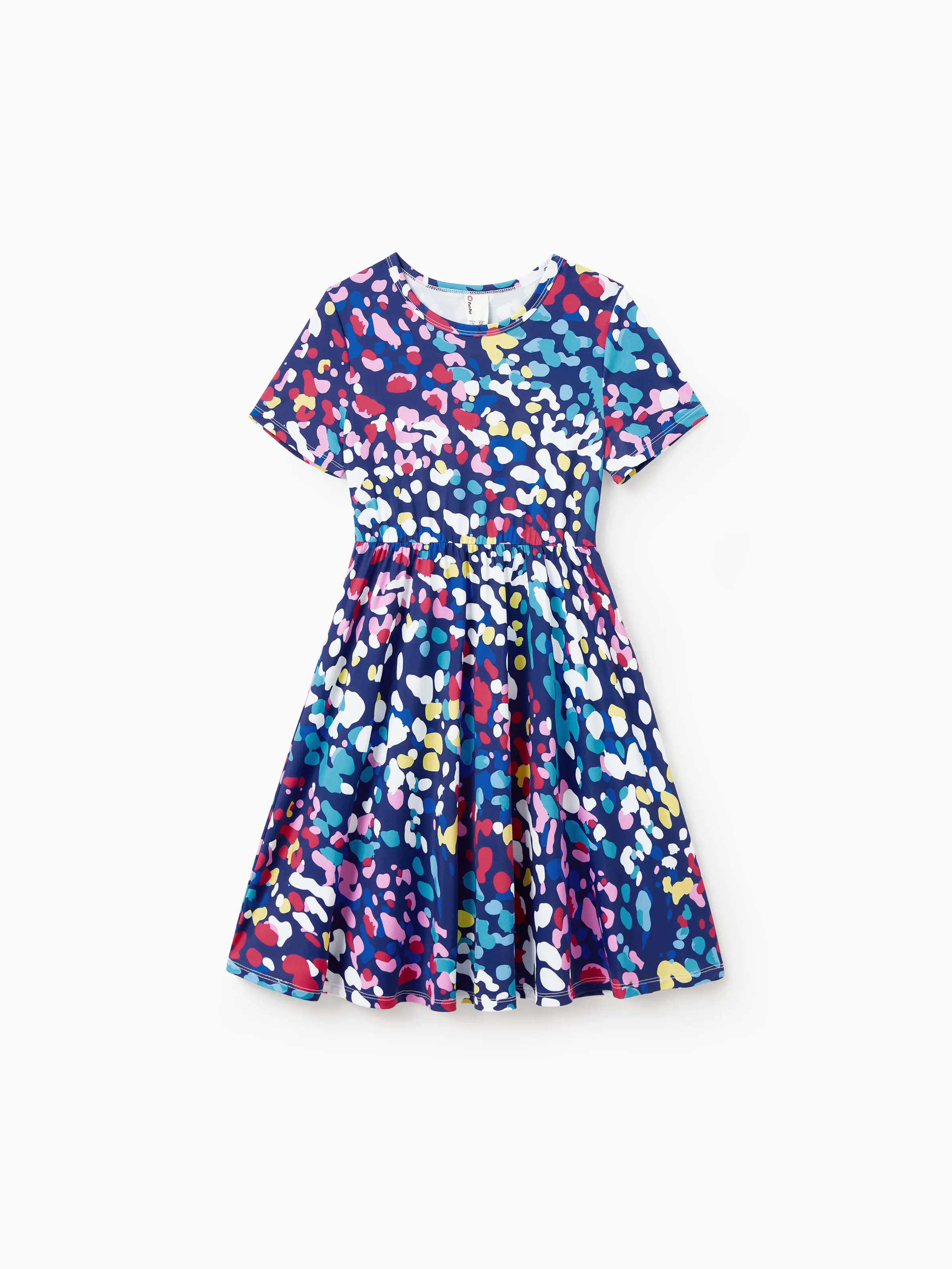 2-Pack Toddler/Kid Girl Printed & Solid Causal Dress Pink - Image 4