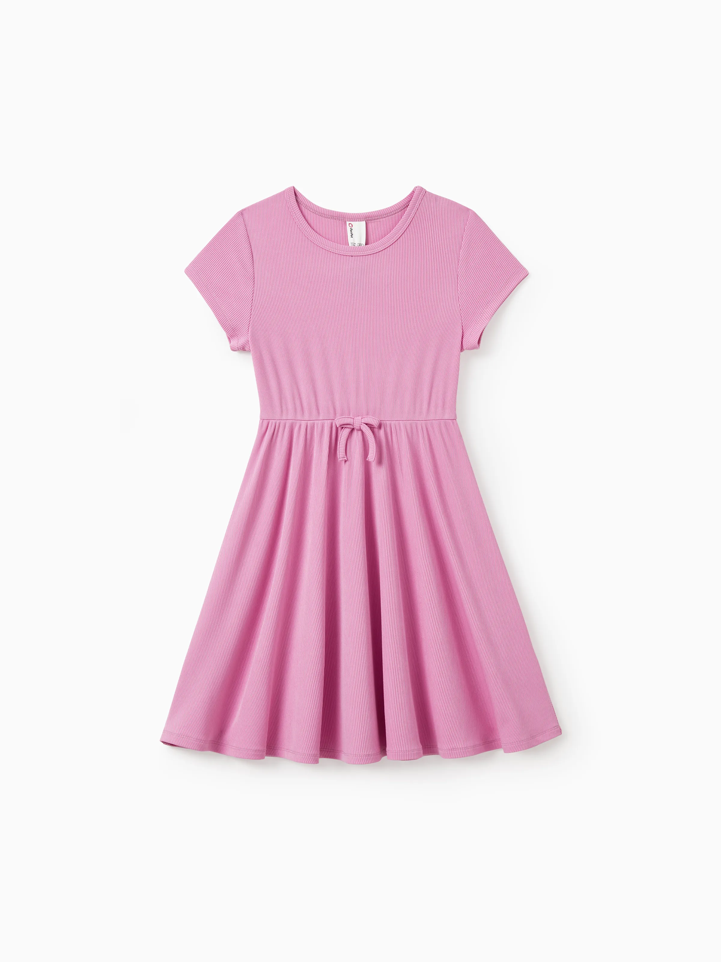2-Pack Toddler/Kid Girl Printed & Solid Causal Dress Pink - Image 5
