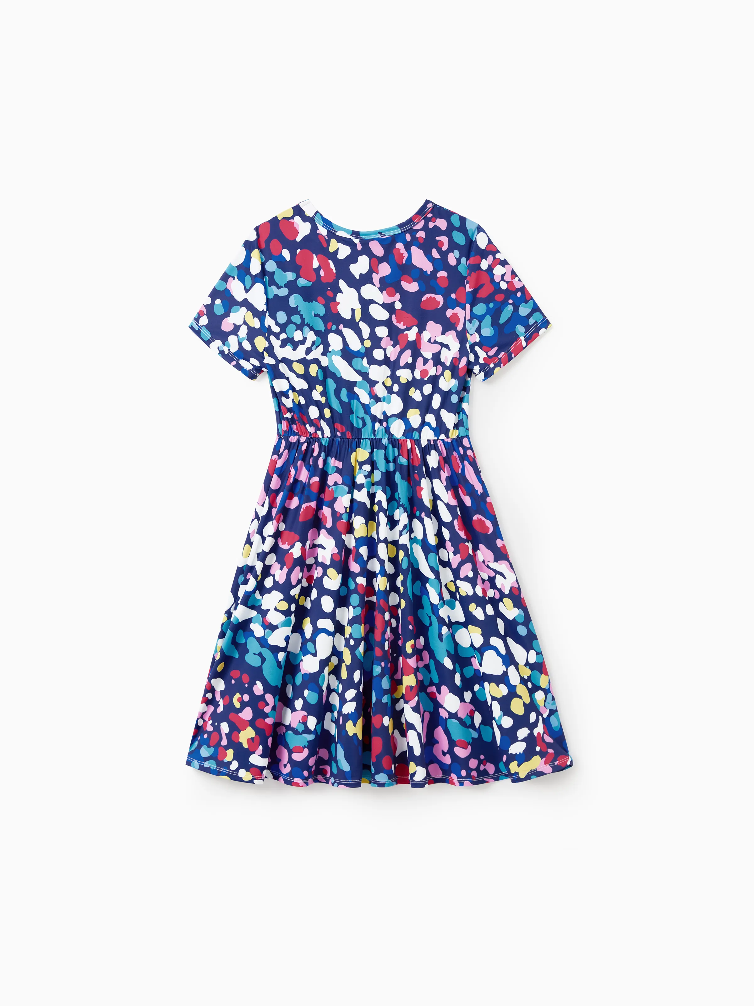 2-Pack Toddler/Kid Girl Printed & Solid Causal Dress Pink - Image 6