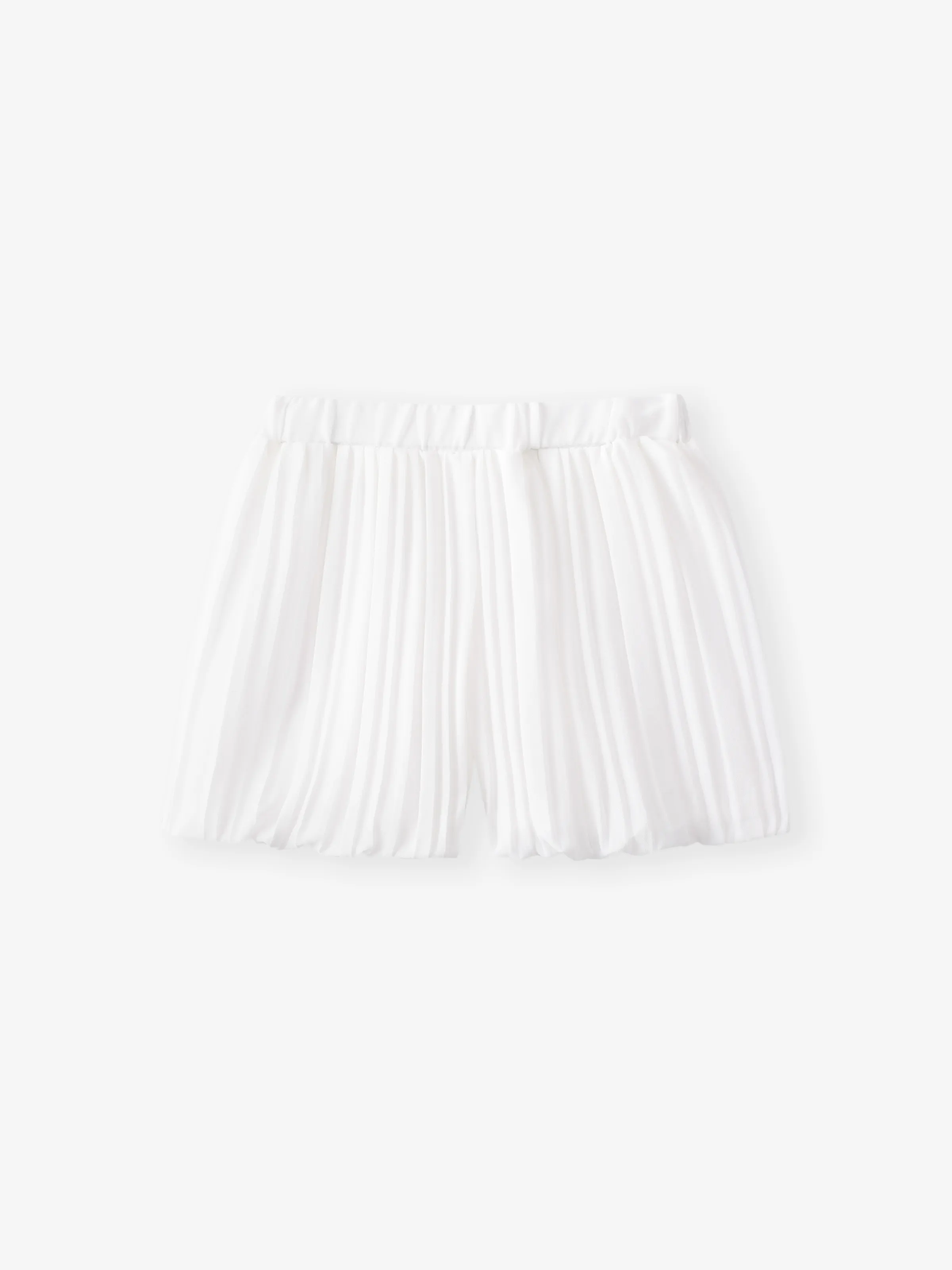 2-Piece Baby/Toddler Girl Elegant Pleated Camisole and Shorts Set Roseo - Image 4