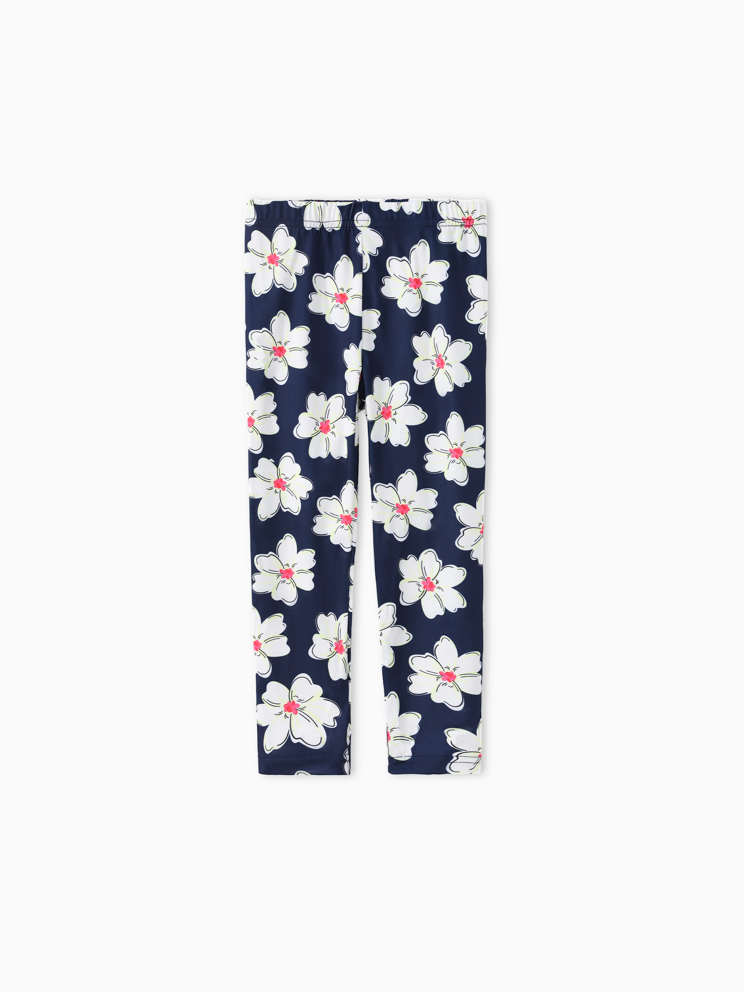 2-piece Kid Girl Bowknot Ruffled Long-sleeves Tee and Flower Allover Print Pants Pink - Image 3