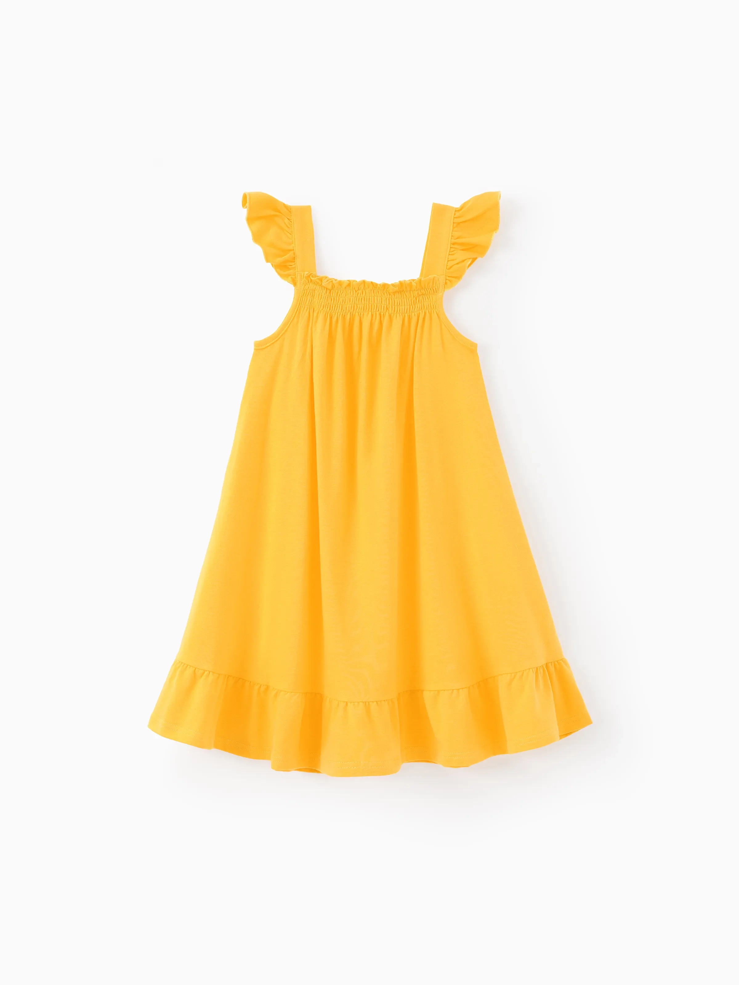 3-Pack Toddler/Kid Girl Childlike Flutter-sleeve Dresses Ginger - Image 4