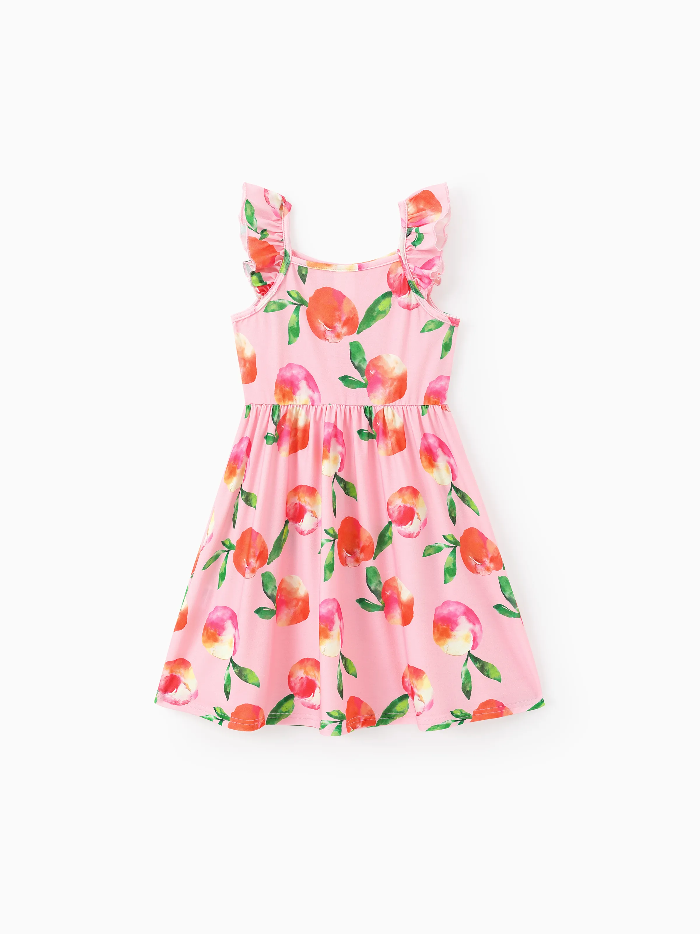3-Pack Toddler/Kid Girl Childlike Flutter-sleeve Dresses Ginger - Image 5