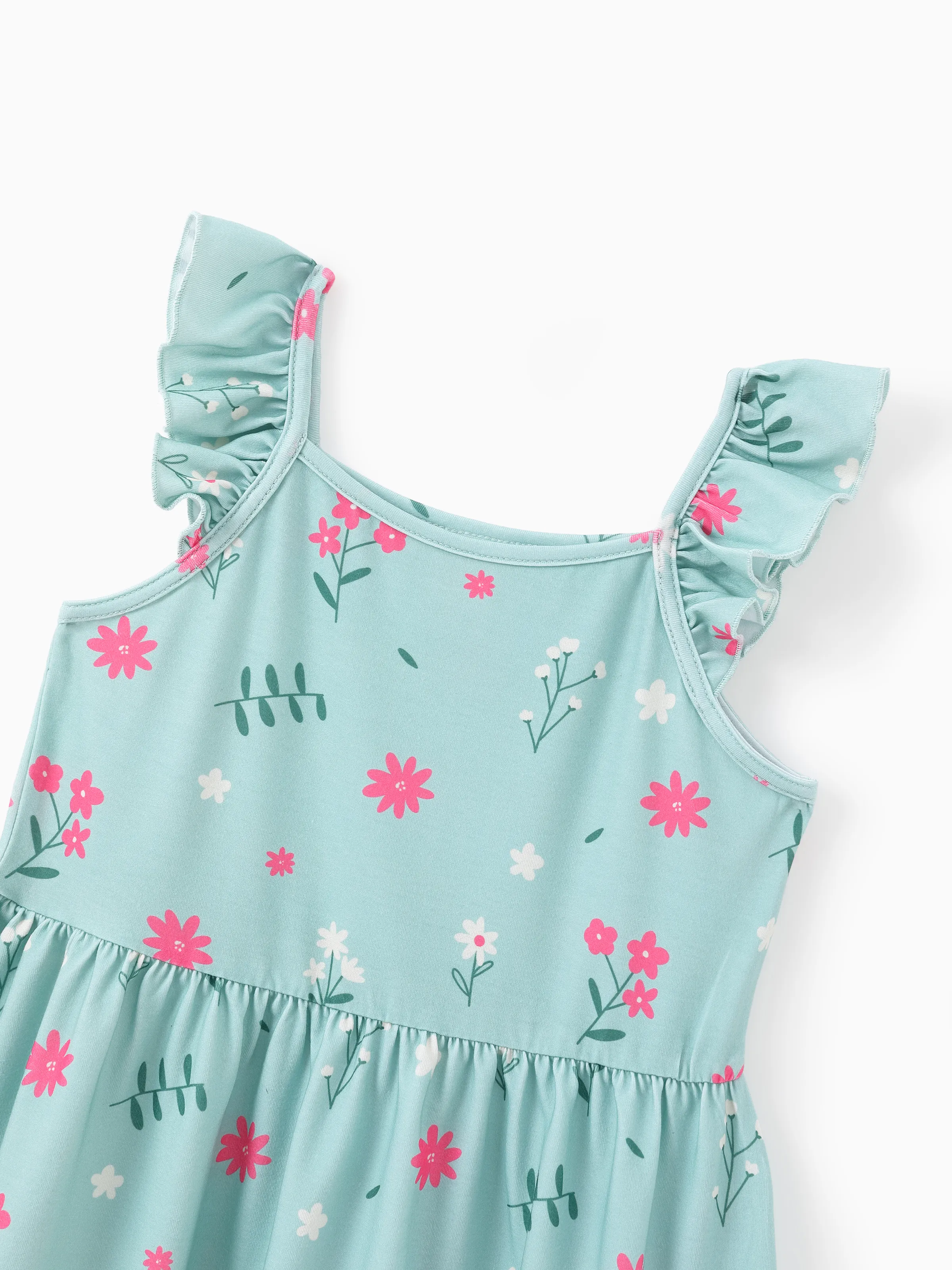 3-Pack Toddler/Kid Girl Childlike Flutter-sleeve Dresses Ginger - Image 6
