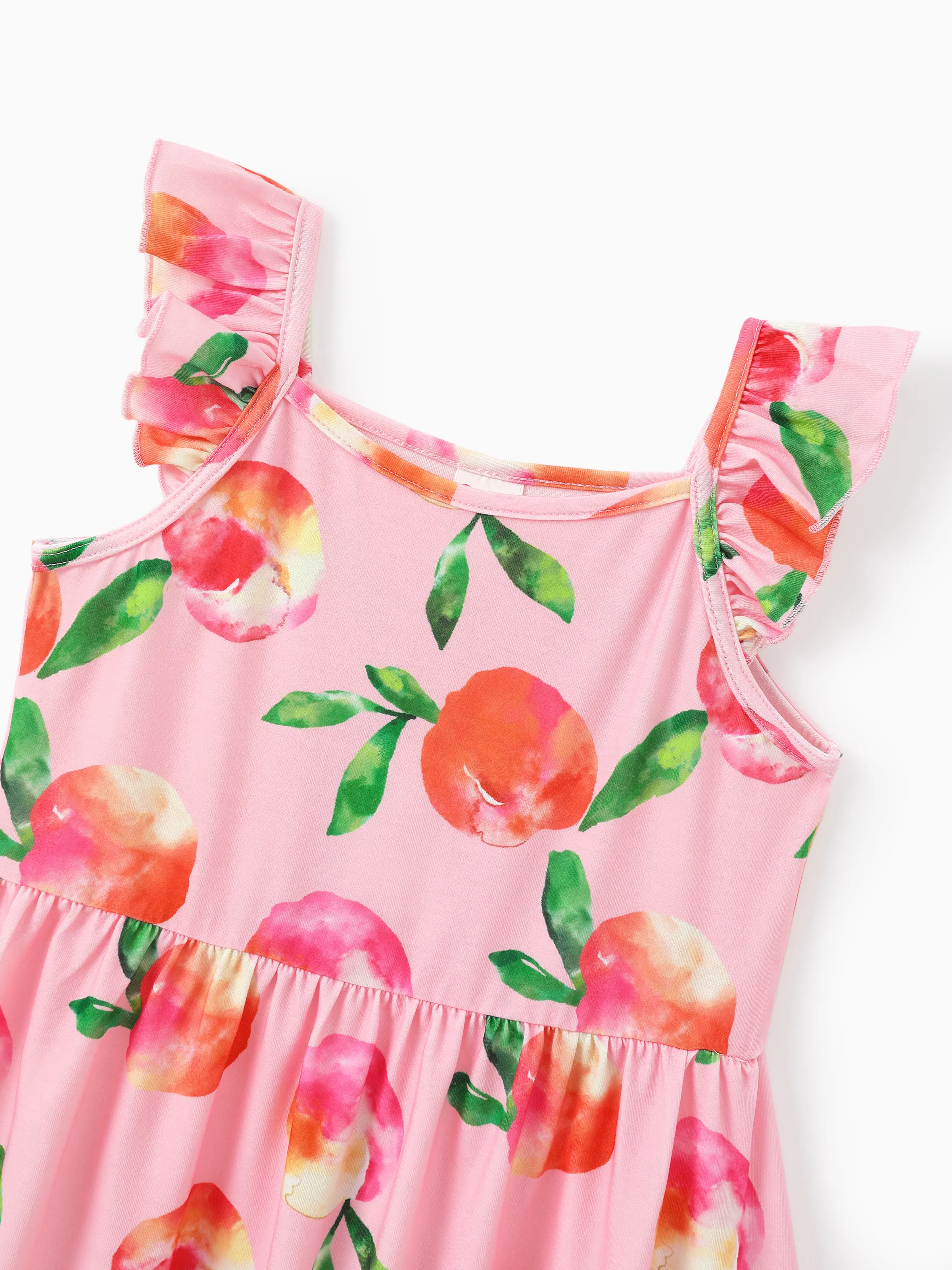 3-Pack Toddler/Kid Girl Childlike Flutter-sleeve Dresses Ginger - Image 7