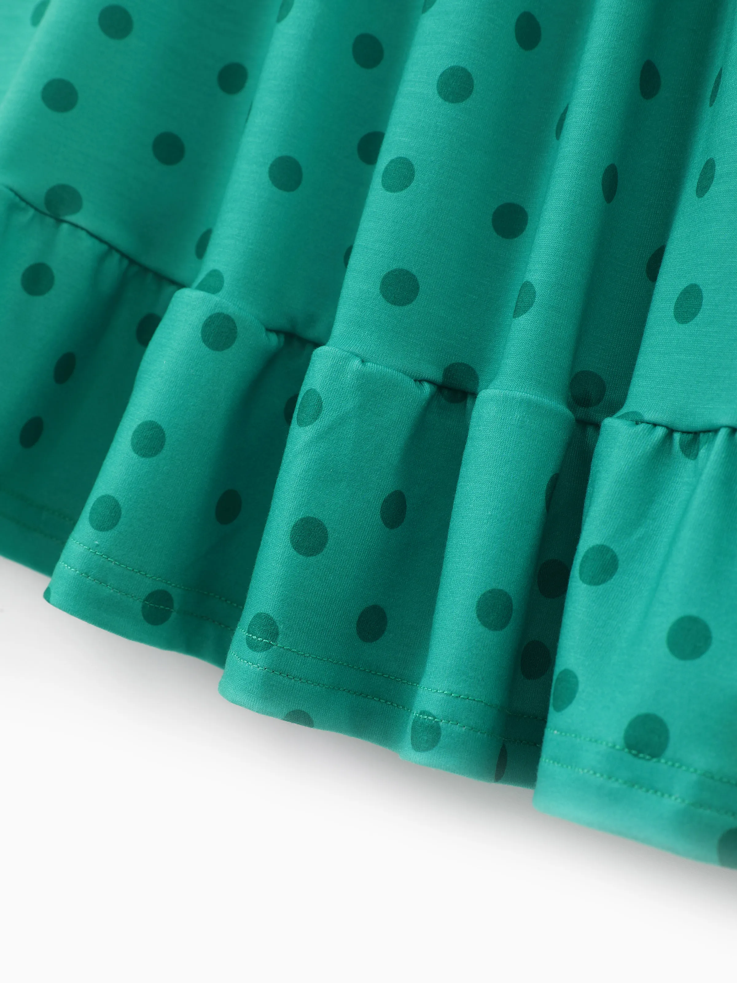 3-Pack Toddler/Kid Girl Childlike Flutter-sleeve Dresses Light Green - Image 10
