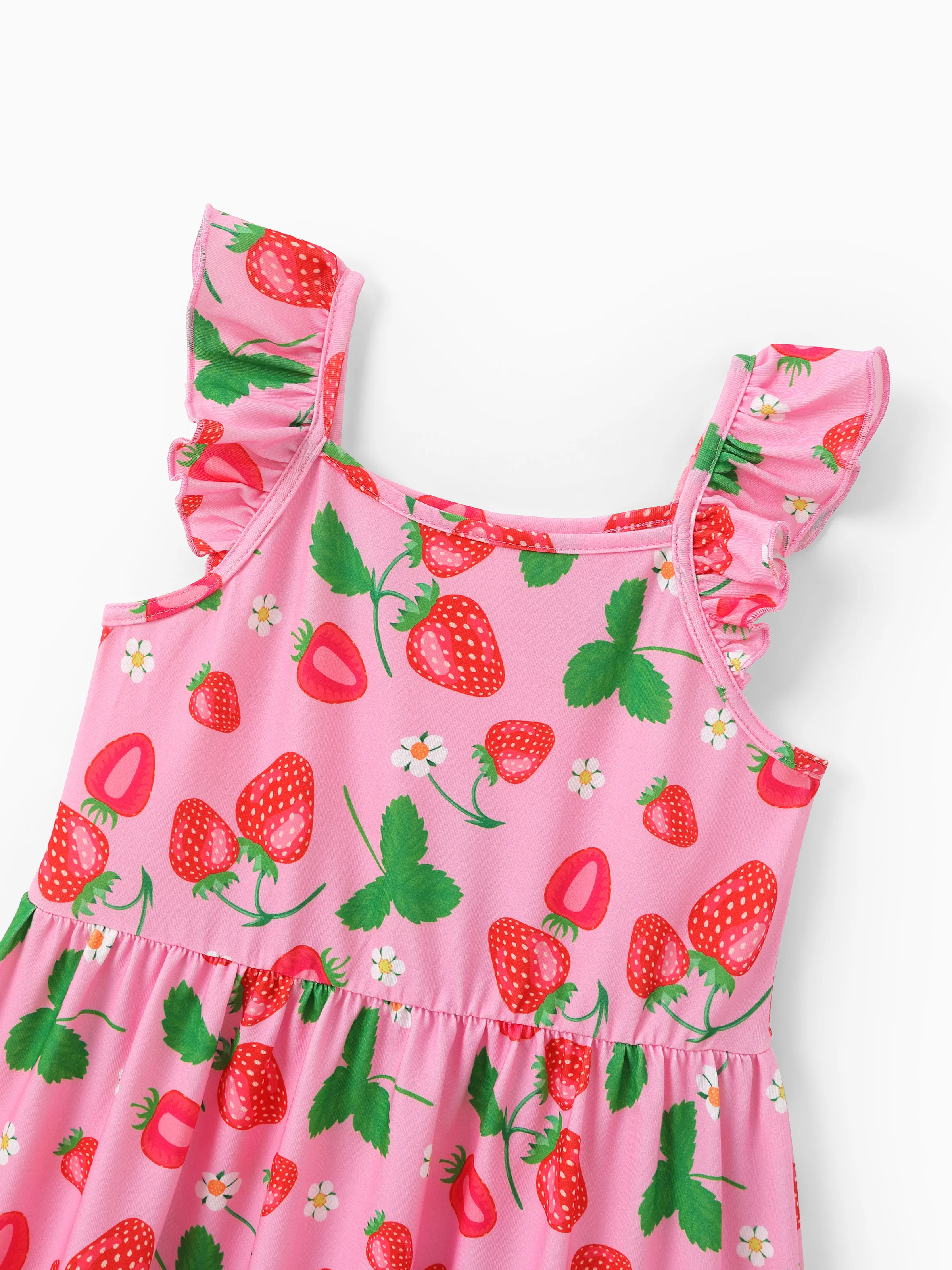 3-Pack Toddler/Kid Girl Childlike Flutter-sleeve Dresses Light Green - Image 12