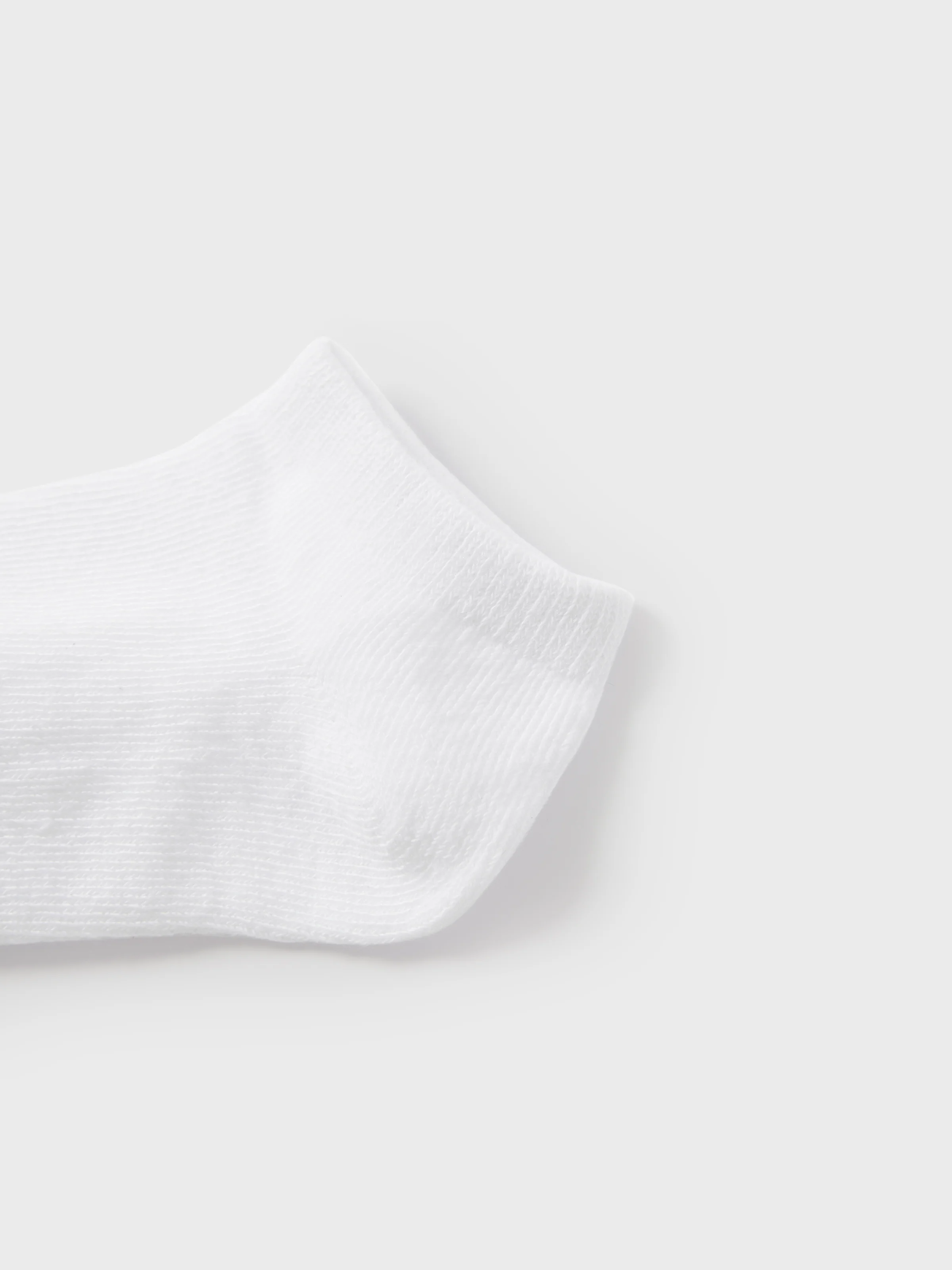 5-pairs Baby / Toddler / Kid Solid Socks White - Image 3