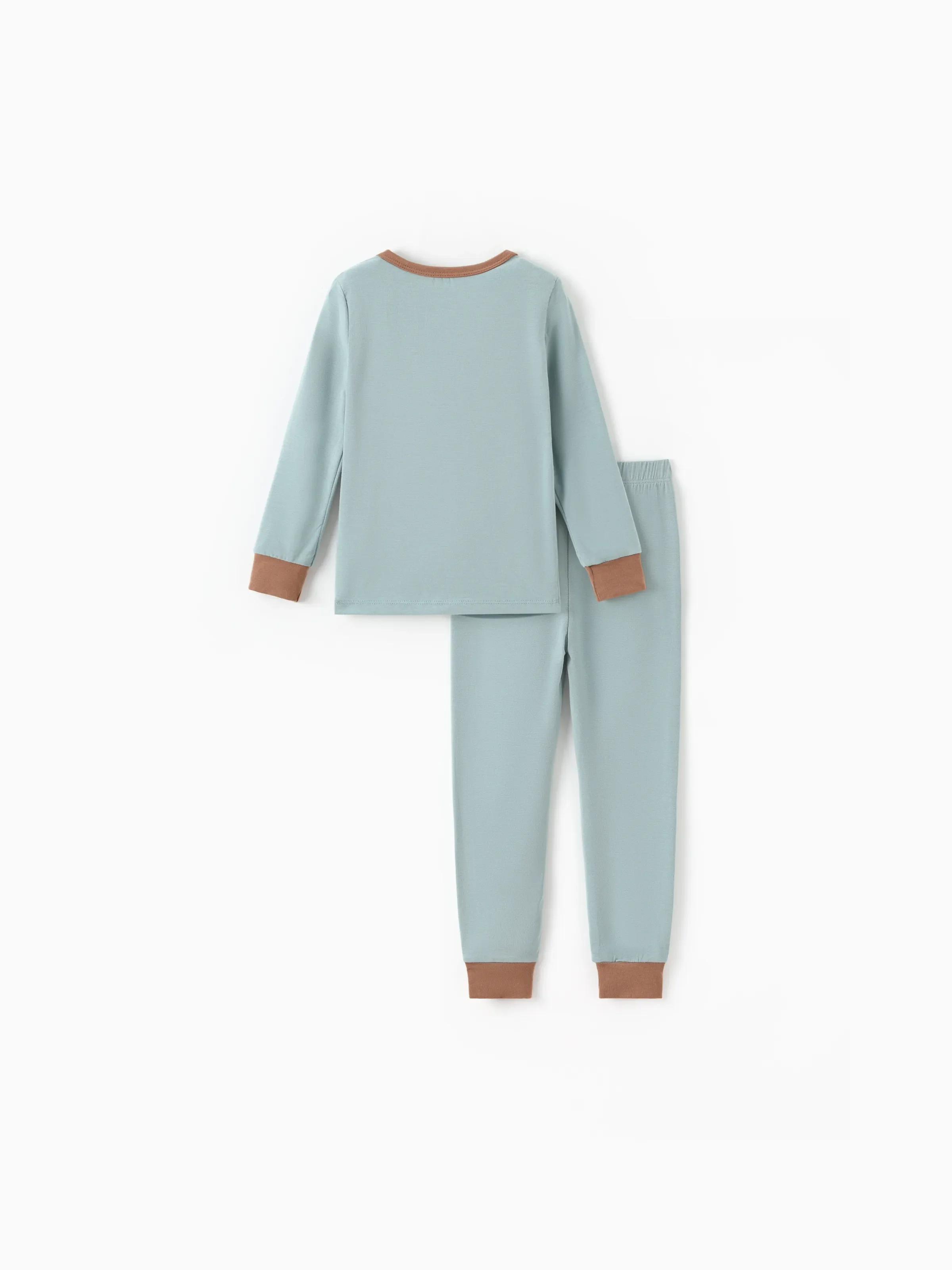Baby 2-piece Tencel Modal Pajamas Set for Girls / Boys ( Snug-Fitting ) Green - Image 8