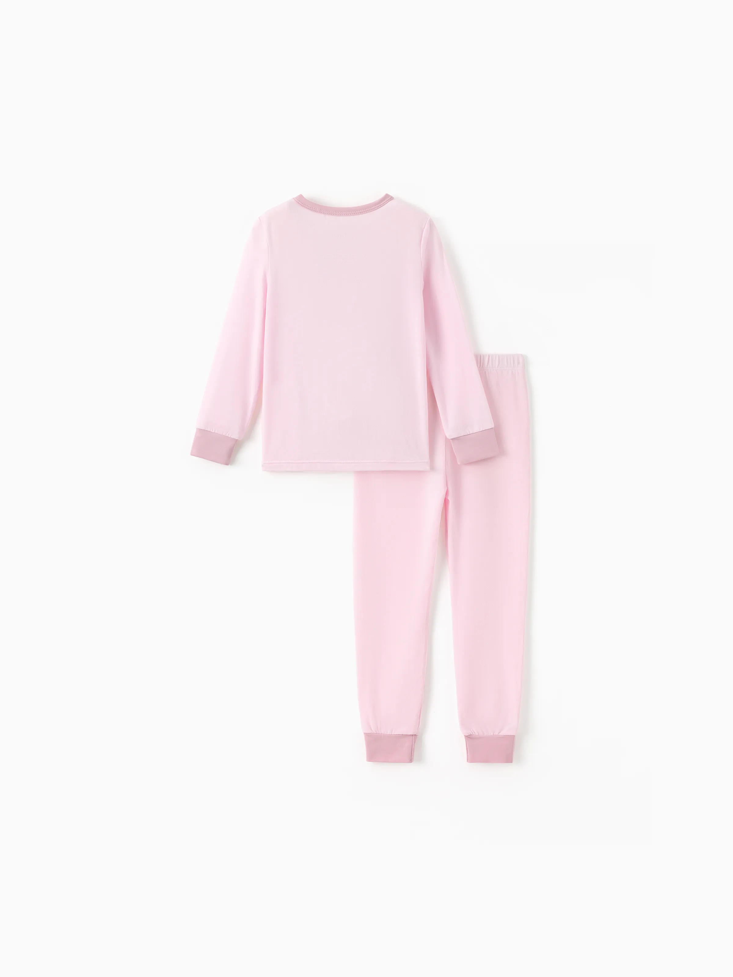 Baby 2-piece Tencel Modal Pajamas Set for Girls / Boys ( Snug-Fitting ) Pink - Image 8