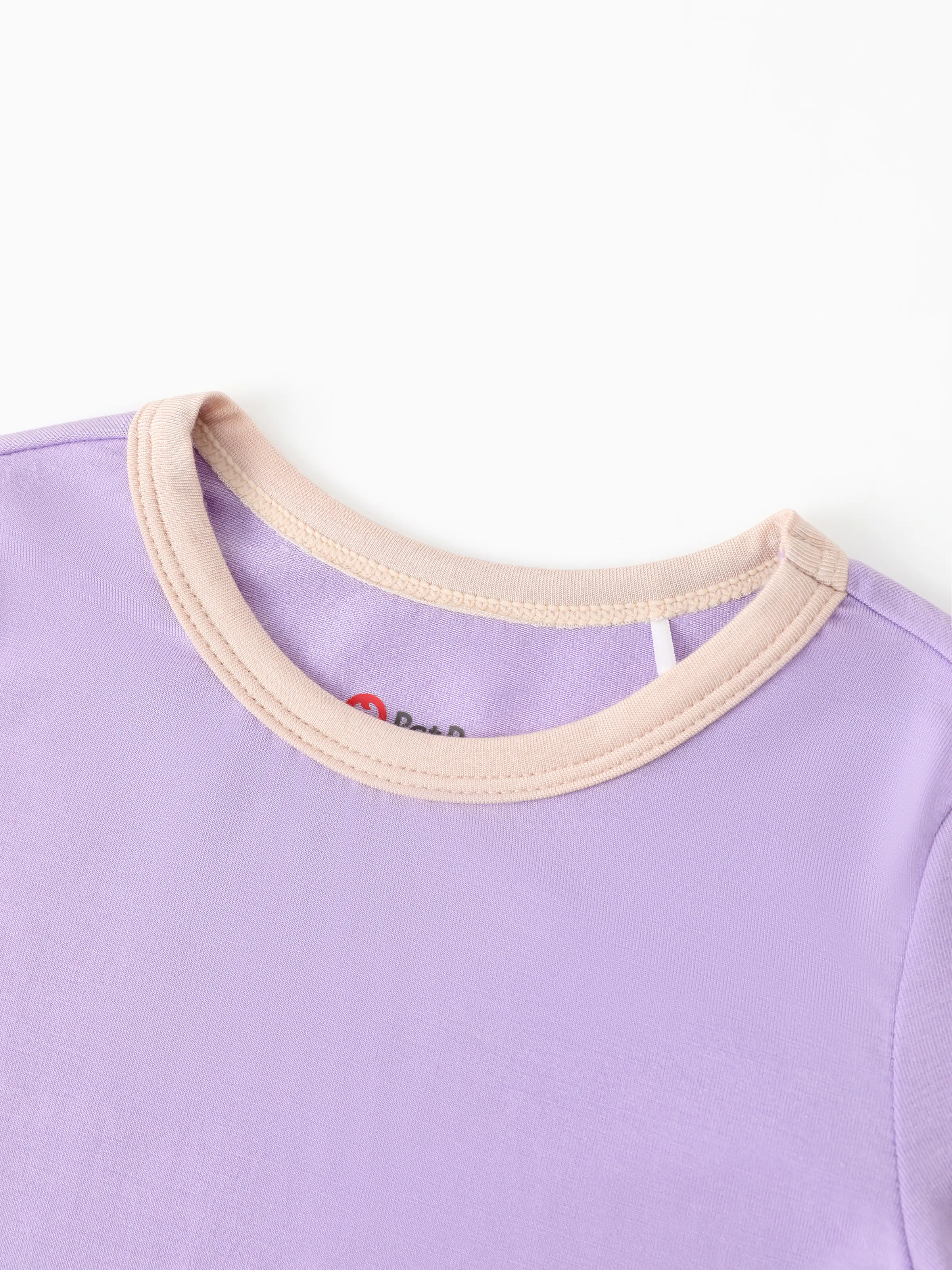 Baby 2-piece Tencel Modal Pajamas Set for Girls / Boys ( Snug-Fitting ) Purple - Image 2