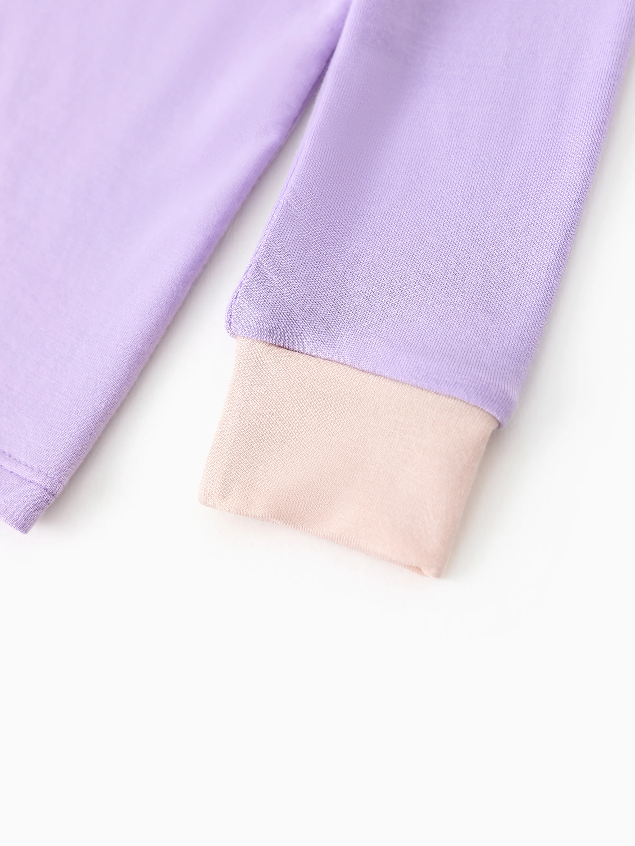 Baby 2-piece Tencel Modal Pajamas Set for Girls / Boys ( Snug-Fitting ) Purple - Image 9