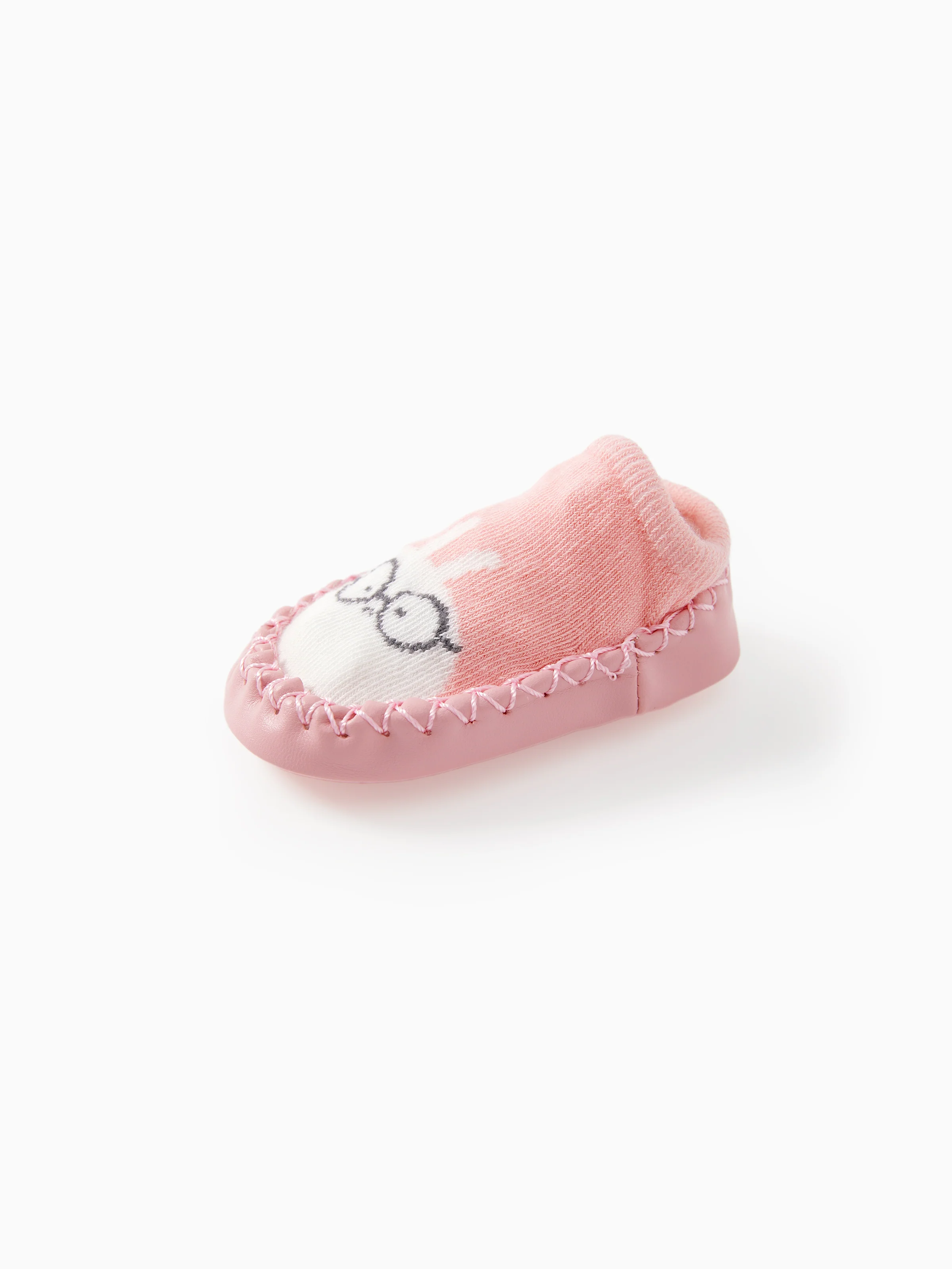 Baby Animal Print Antiskid Shoe Socks Pink - Image 3