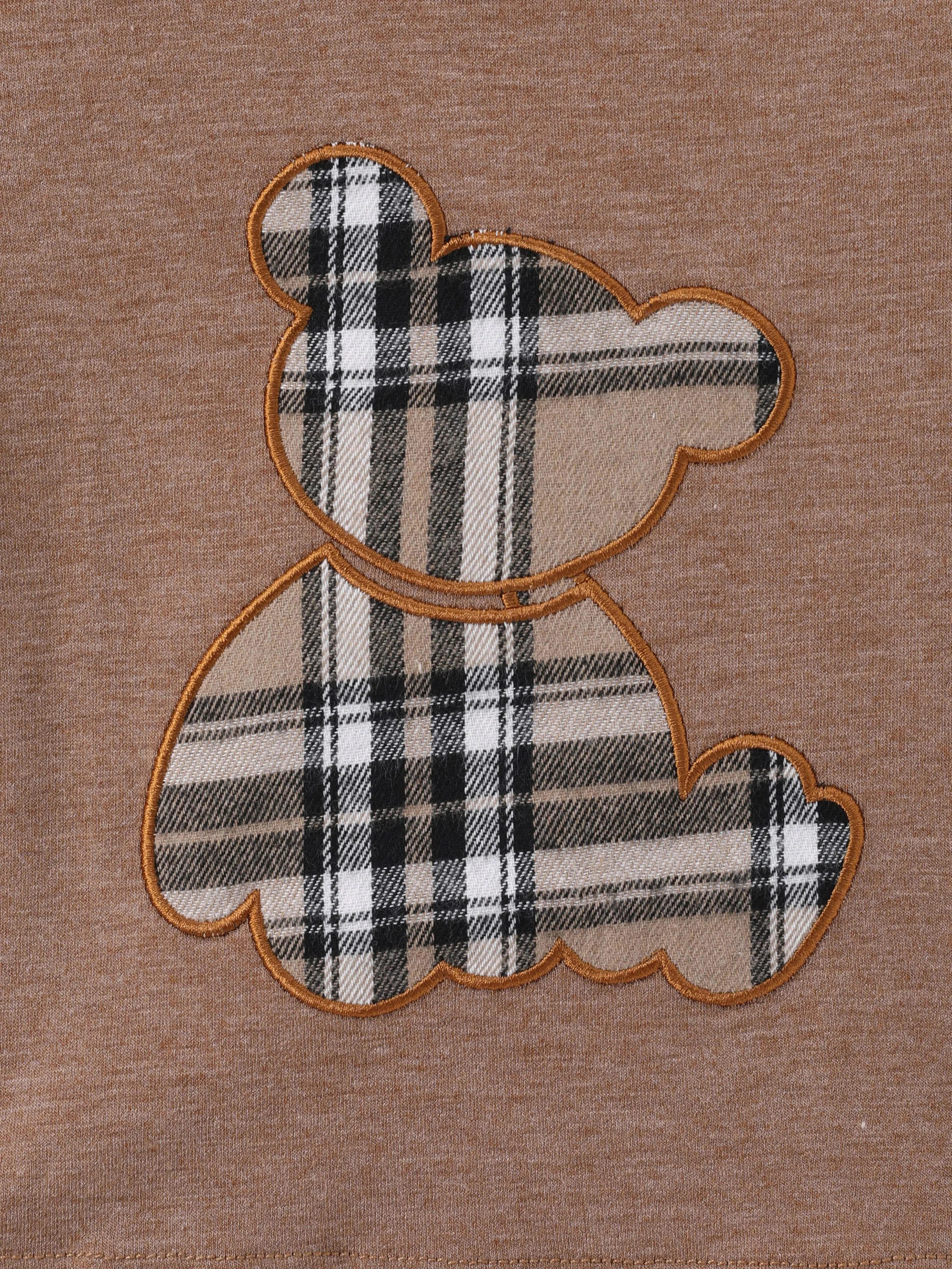 Baby Boy 2pcs Bear Style Short-sleeve Tee & Shorts Set Brown - Image 4