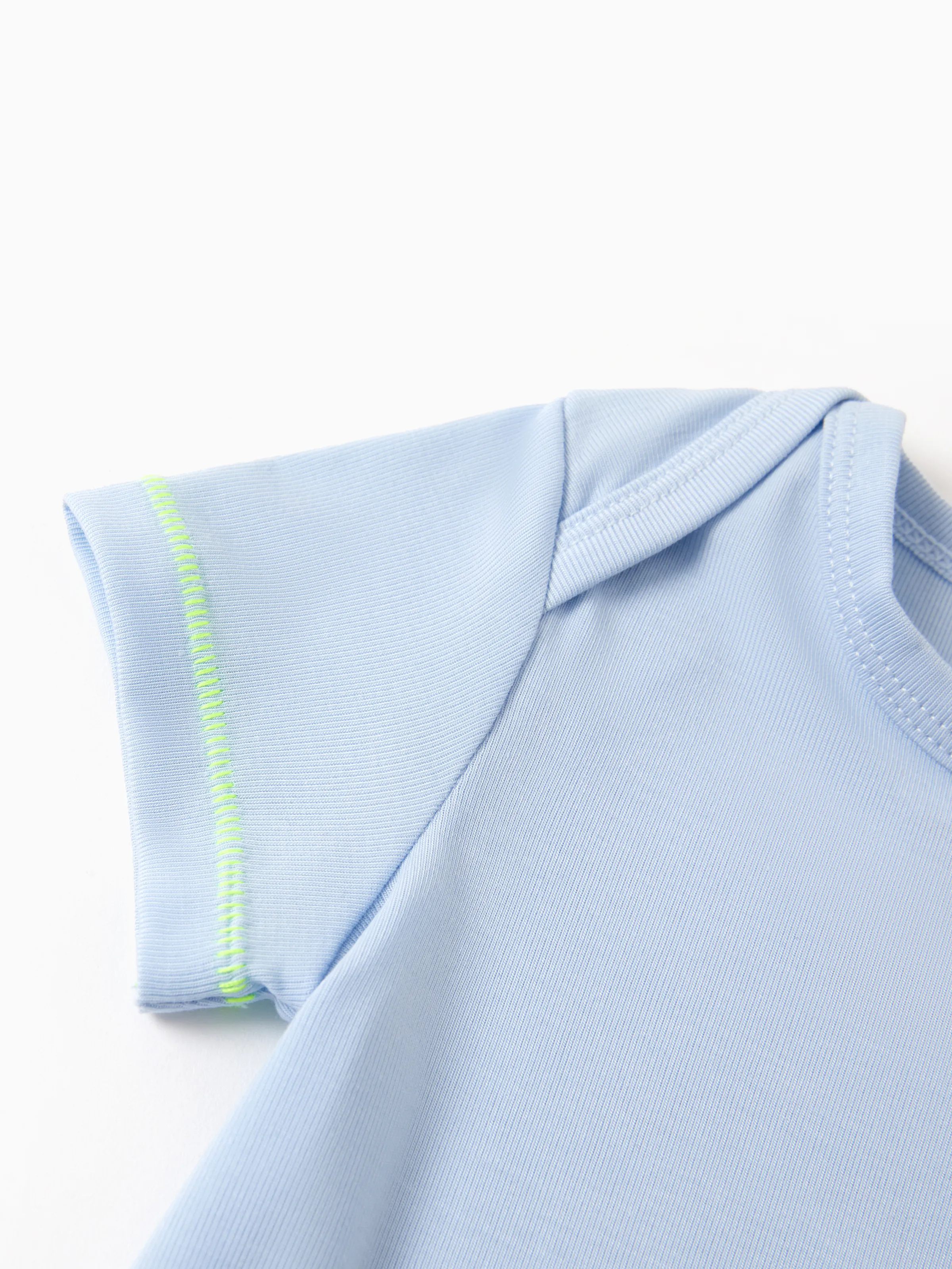 Baby Boy/Girl 3-Pack Lyocell Solid Color Romper Blue - Image 4