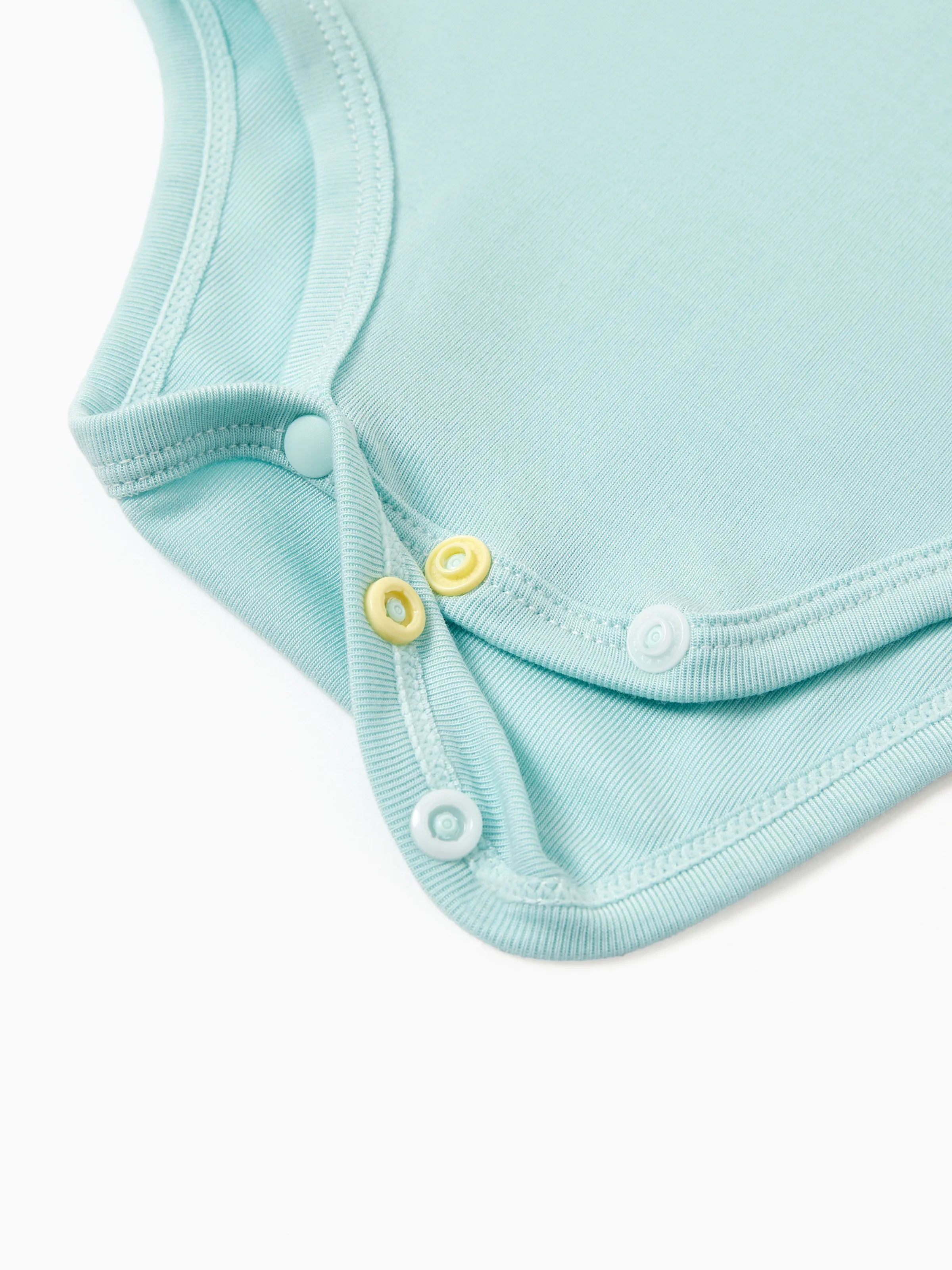 Baby Boy/Girl 3-Pack Lyocell Solid Color Romper Dark Green - Image 2