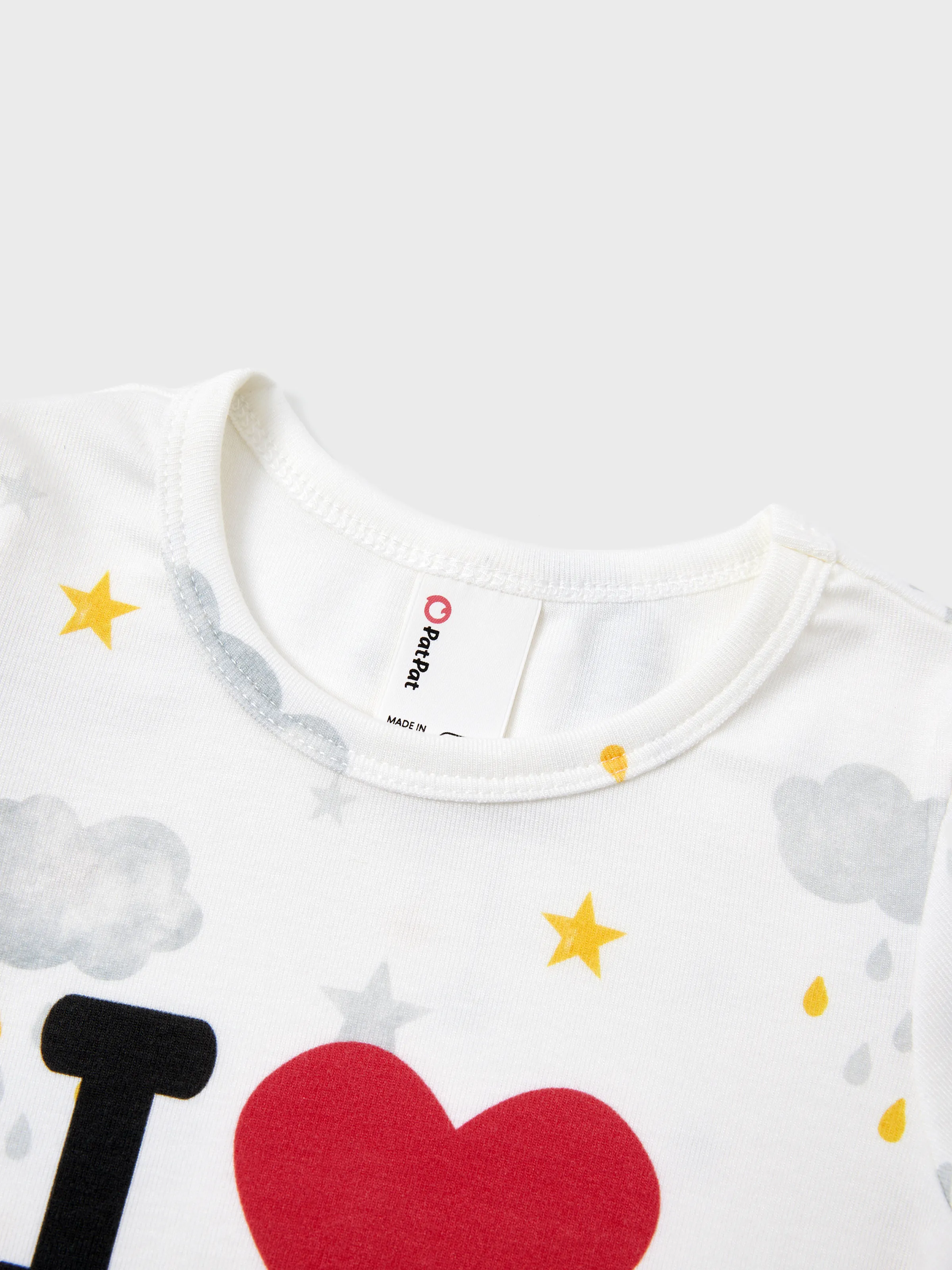 Baby Boy/Girl Childlike Letter Print Romper Grey - Image 3