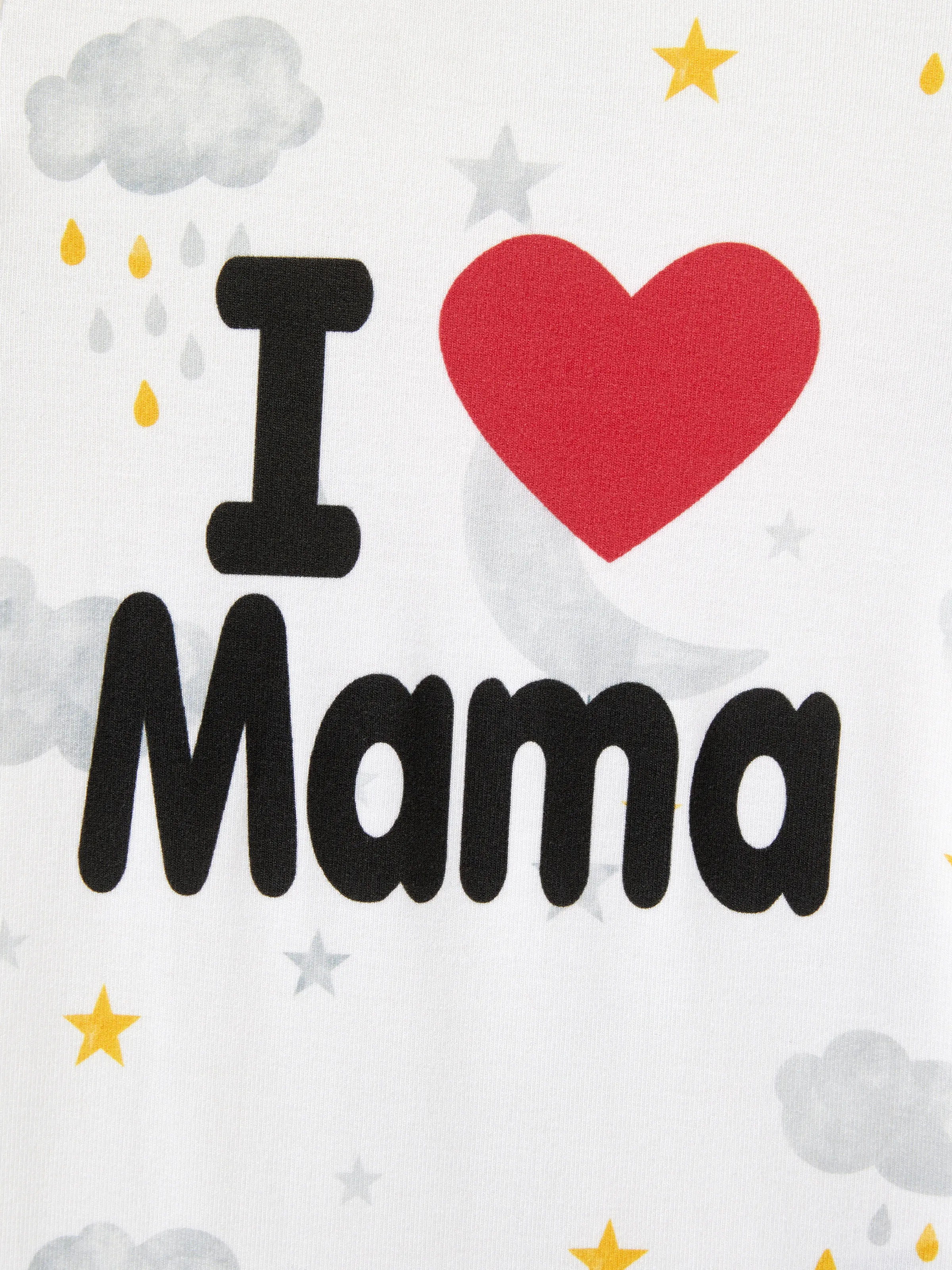 Baby Boy/Girl Childlike Letter Print Romper White - Image 4