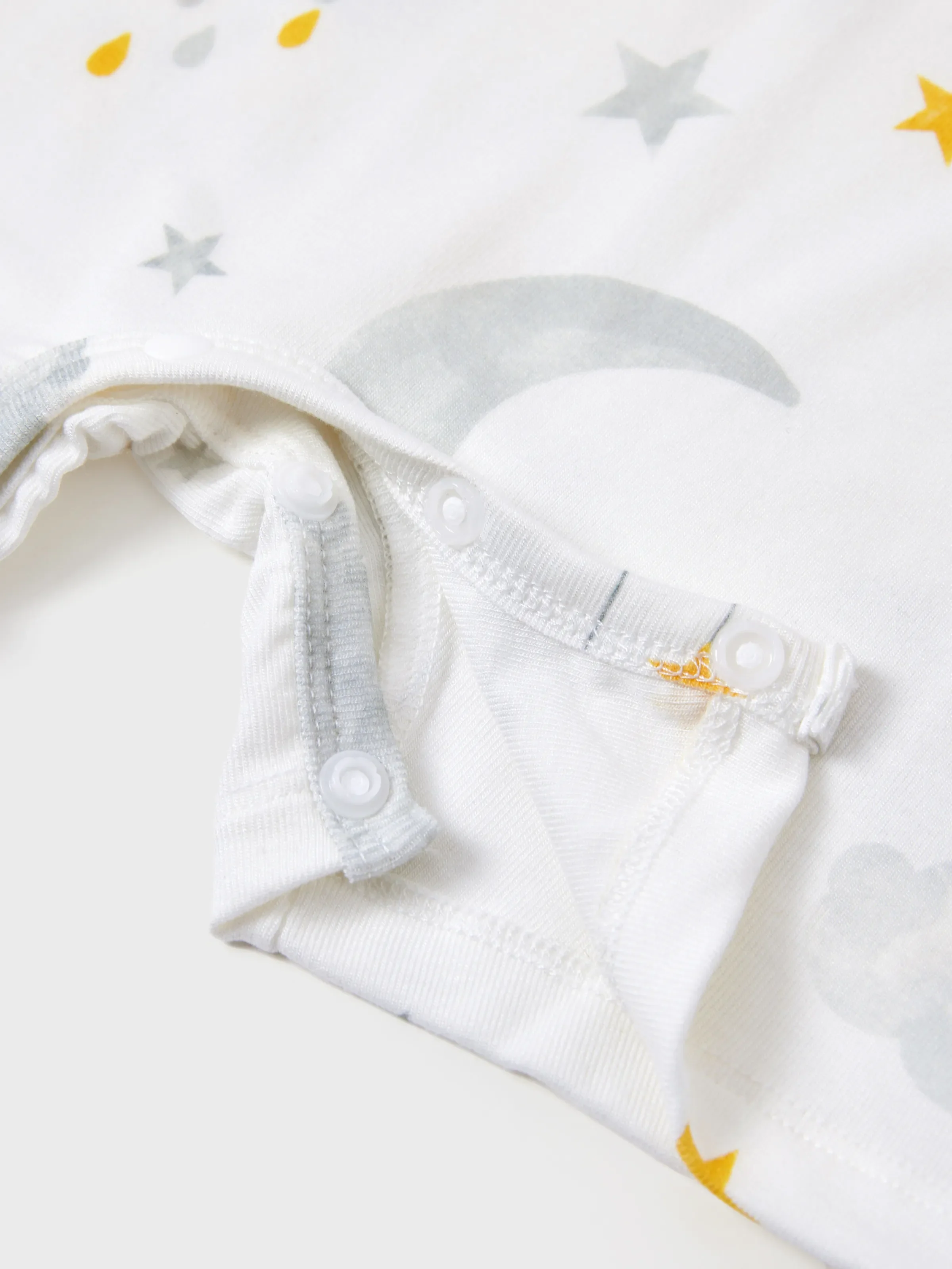 Baby Boy/Girl Childlike Letter Print Romper White - Image 7