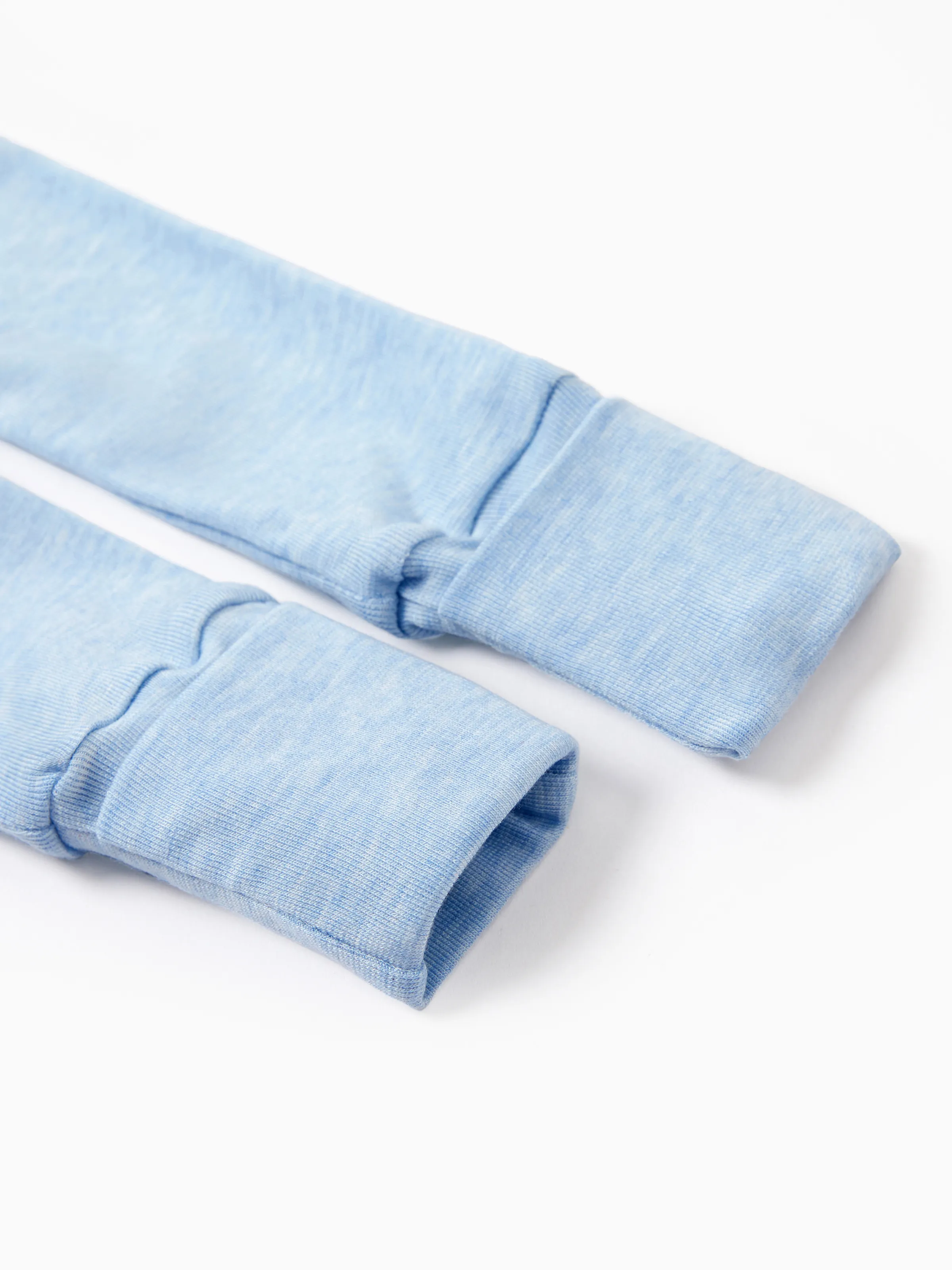 Baby Boy/Girl Solid Color Baby Sleeping Bag Infant Gown with Hat Light Blue - Image 10