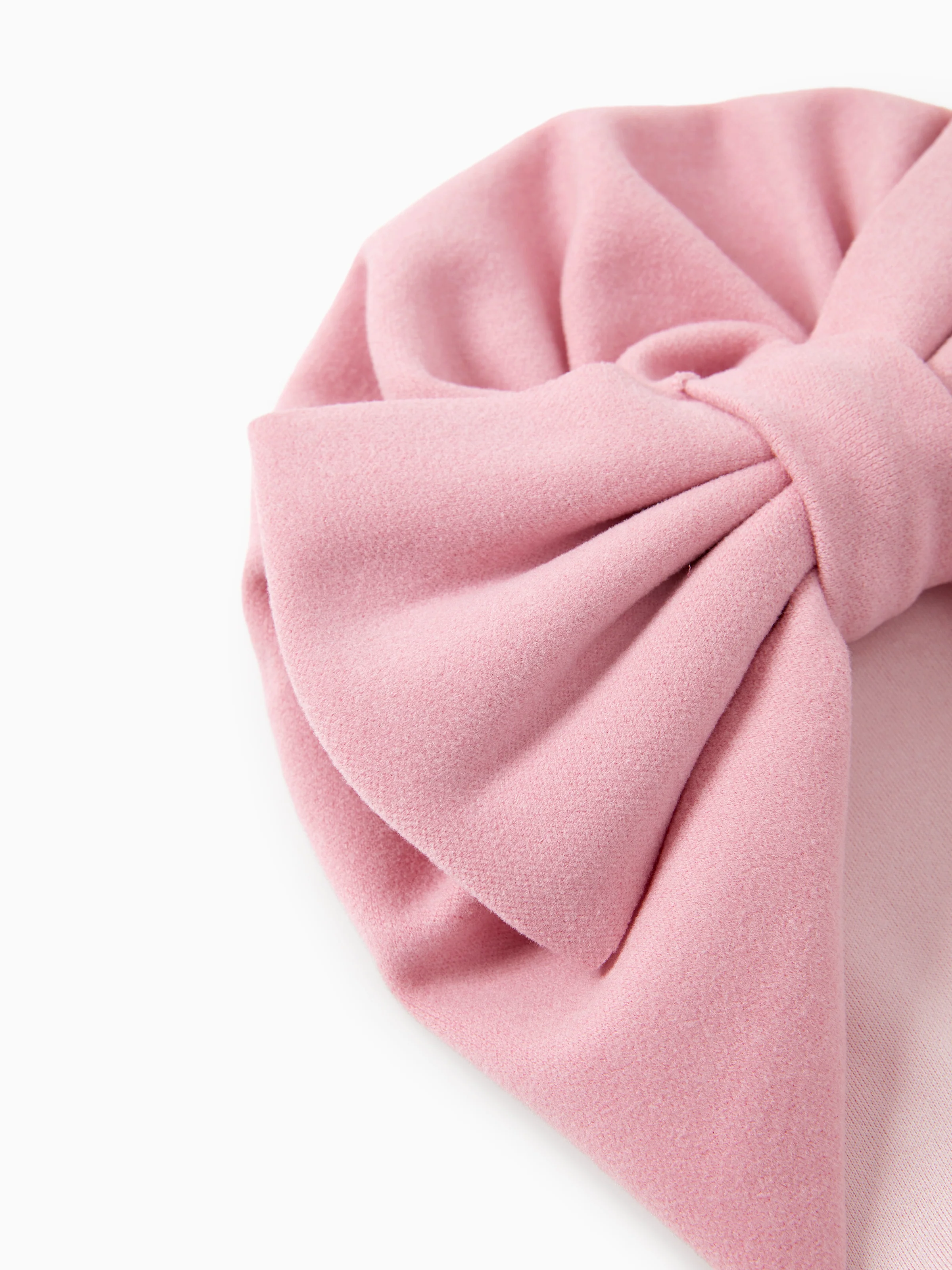 Baby / Toddler Solid Bowknot Hat Light Pink - Image 3