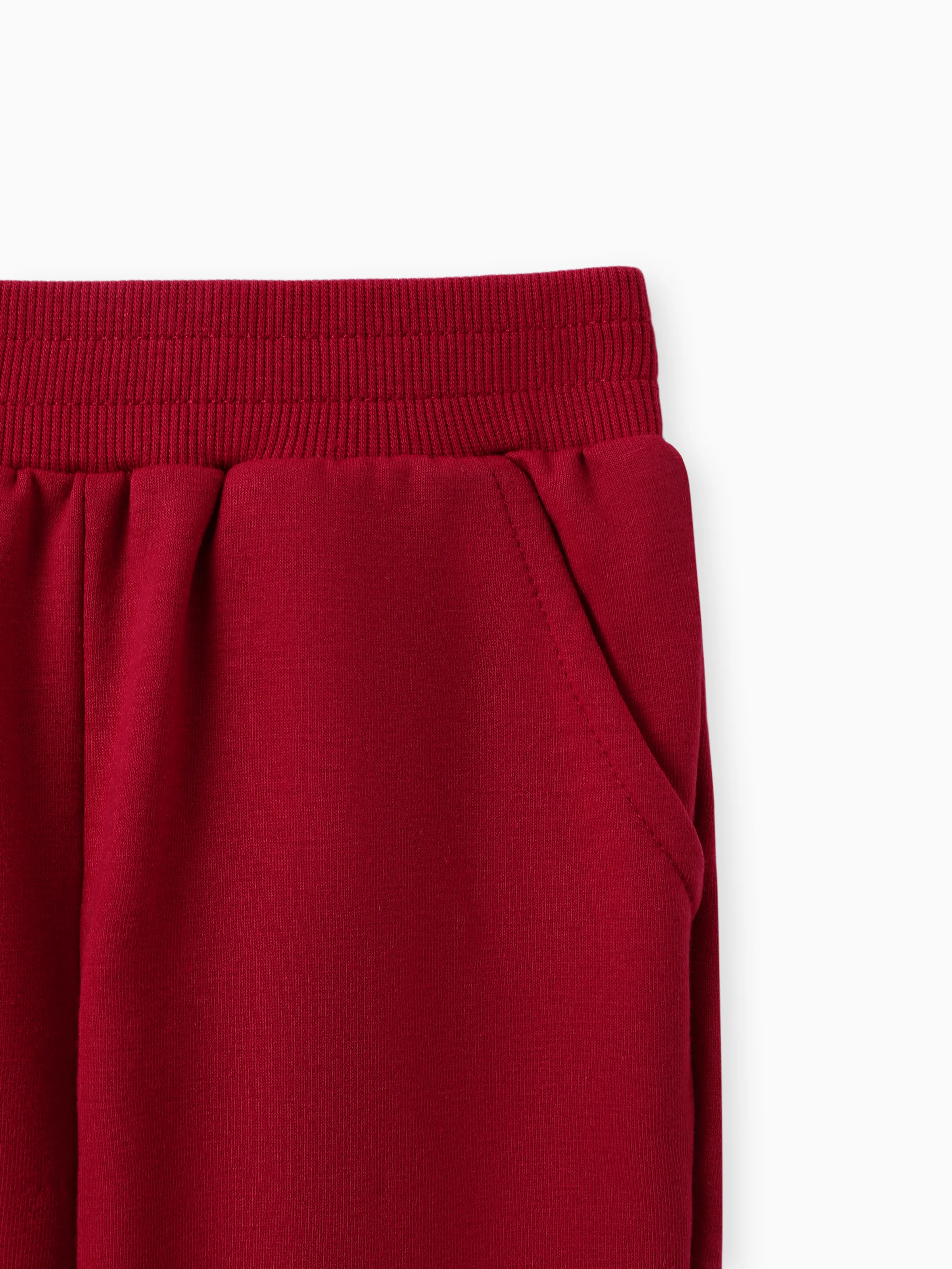Baby / Toddler Solid Pocket Casual Pants Red - Image 5