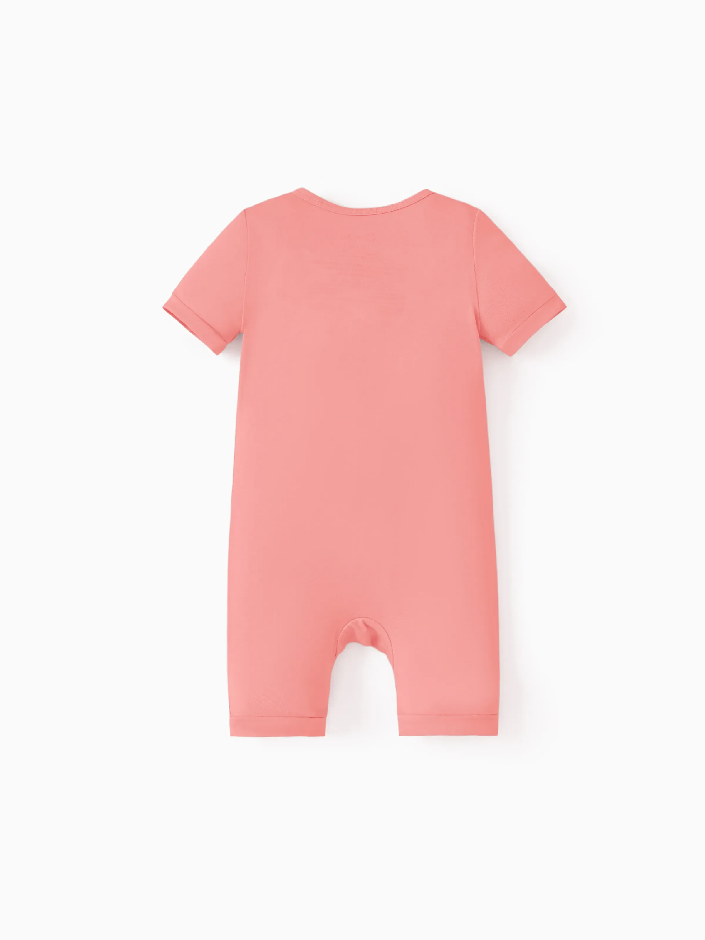 Bamboo Baby Boy / Girl 2-Way Zip Onesies Anti Slip Childlike Food Pattern Bamboo Sleepwear (Snug-Fitting)
 Pink - Image 8