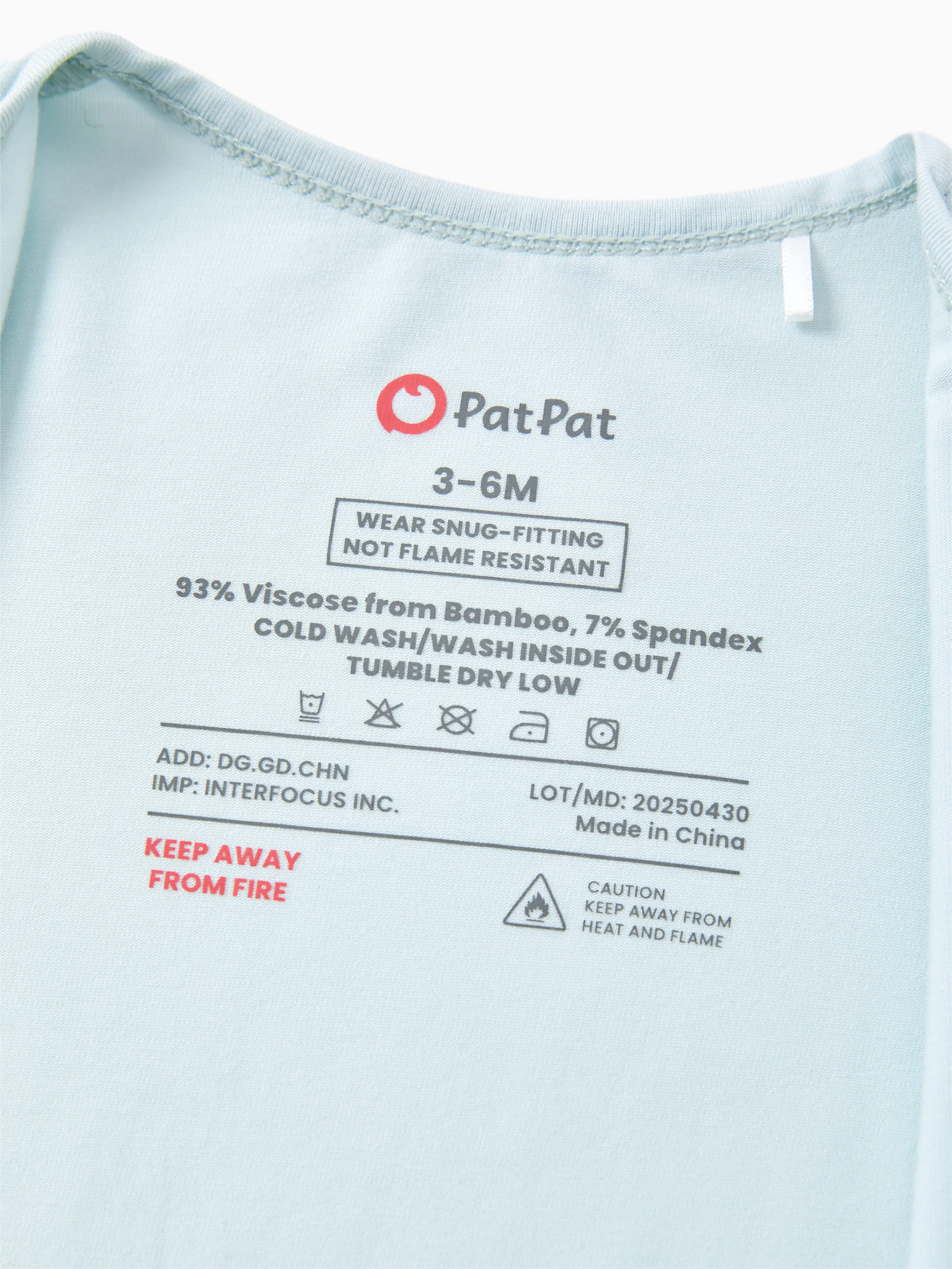 Bamboo Baby Boy / Girl 2-Way Zip Onesies Anti Slip Childlike Food Pattern Bamboo Sleepwear (Snug-Fitting)
 Turquoise - Image 10