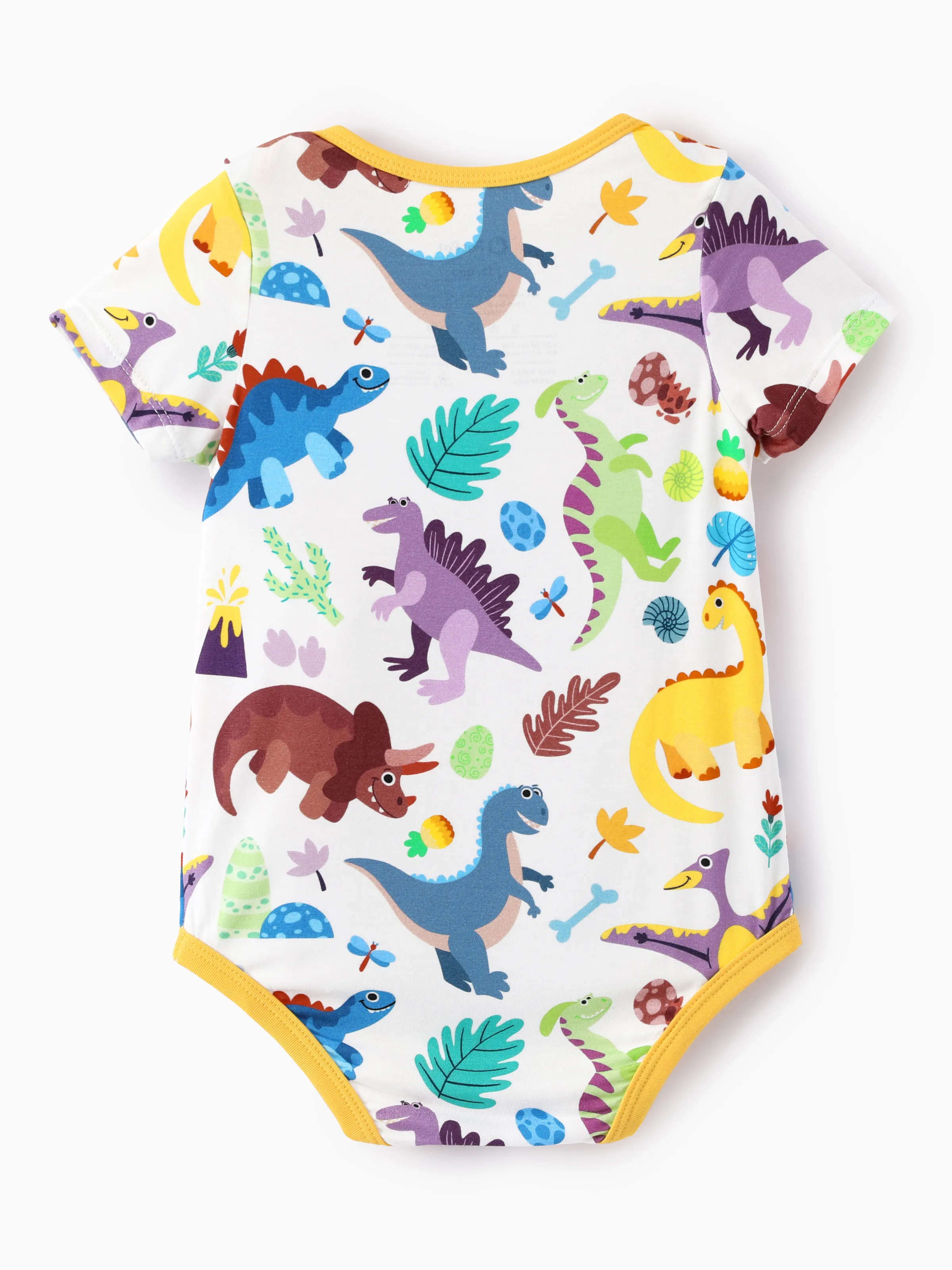 Bamboo Baby Boy/Girl 1pc Allover Print  Bodysuits  Color block - Image 3