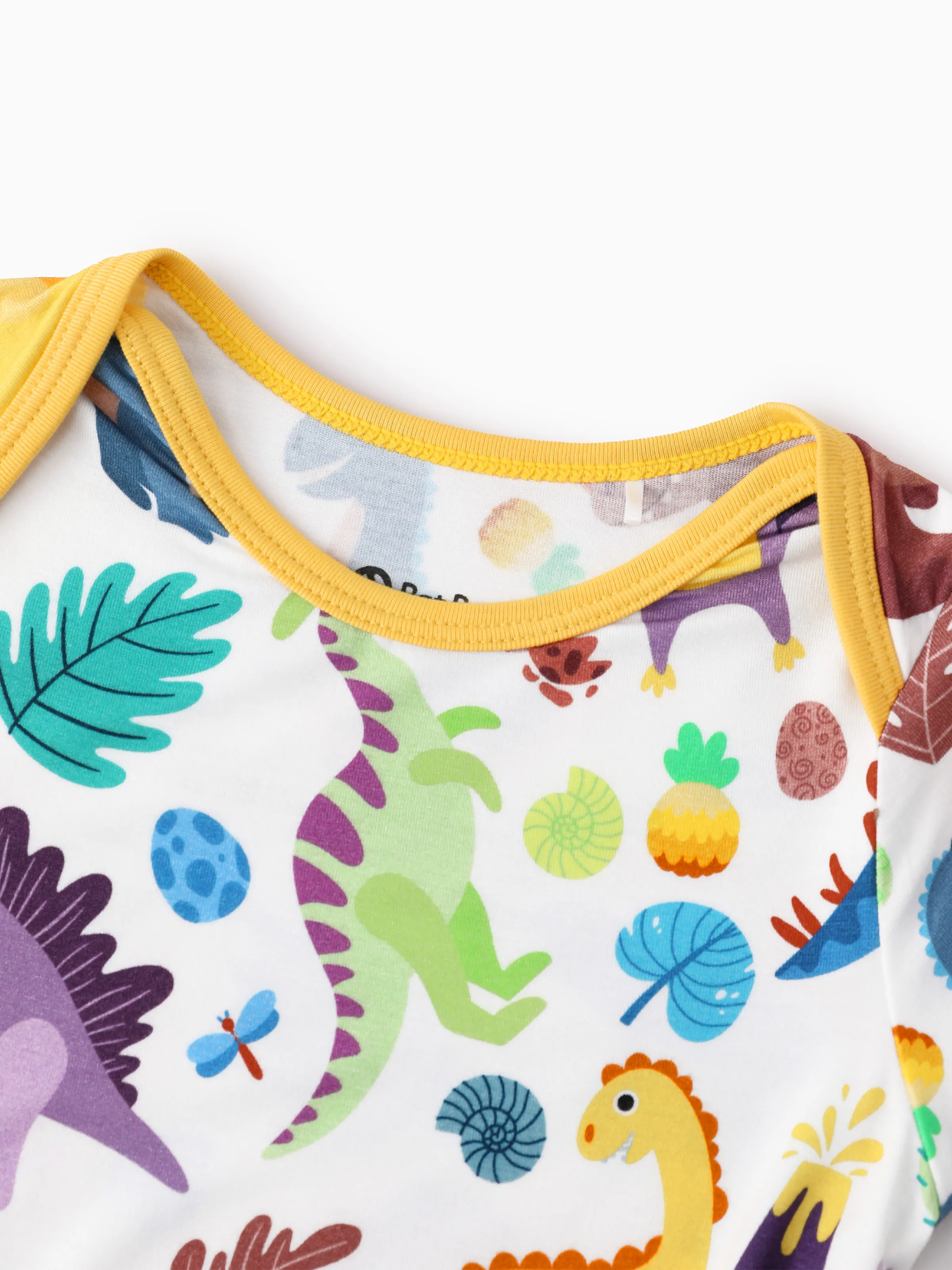Bamboo Baby Boy/Girl 1pc Allover Print  Bodysuits  Color block - Image 4