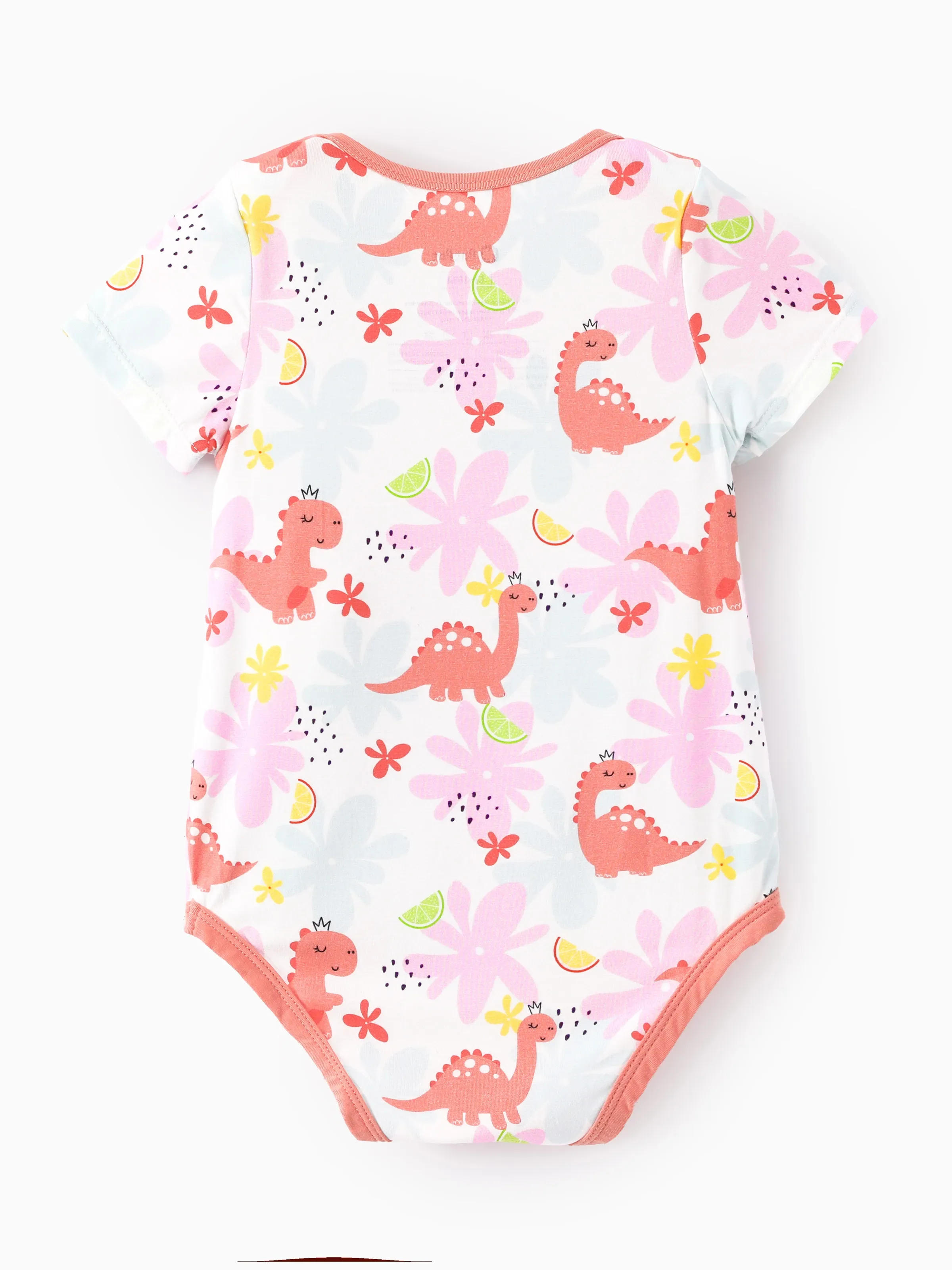 Bamboo Baby Boy/Girl 1pc Allover Print  Bodysuits  incarnadinepink - Image 3