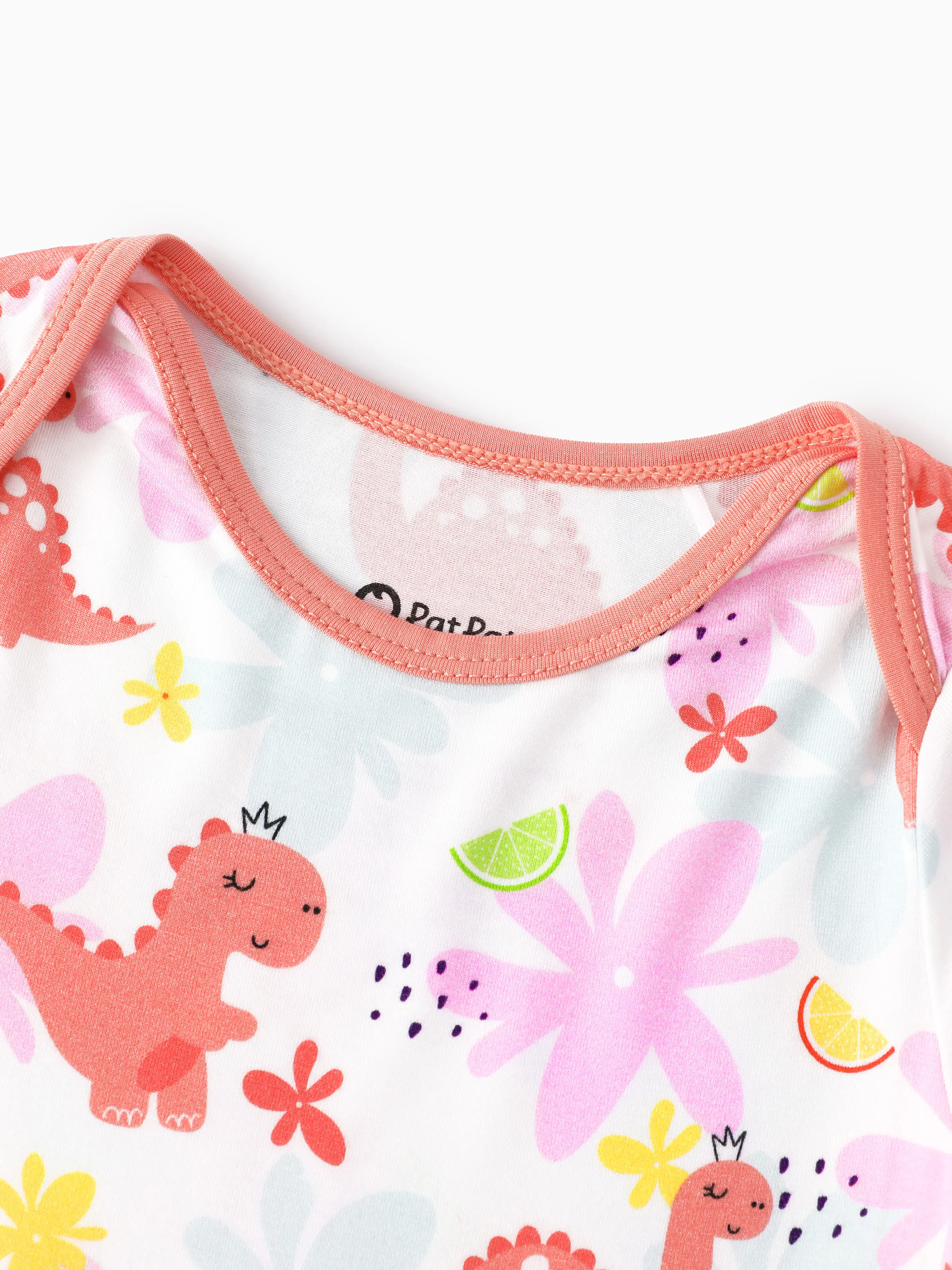 Bamboo Baby Boy/Girl 1pc Allover Print  Bodysuits  incarnadinepink - Image 4