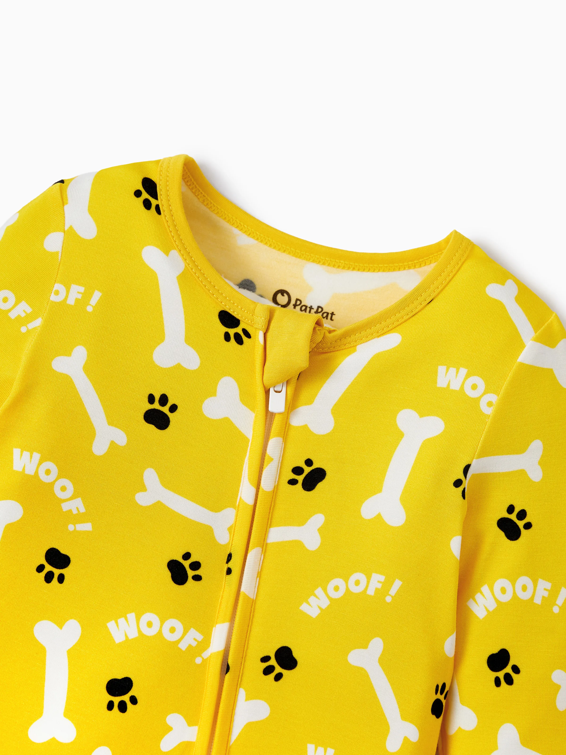 Bamboo Baby Boy/Girl 2-Pack Natural Animal or Plant Long Sleeve Romper 2-Way Zip Anti Slip Footie Yellow - Image 5