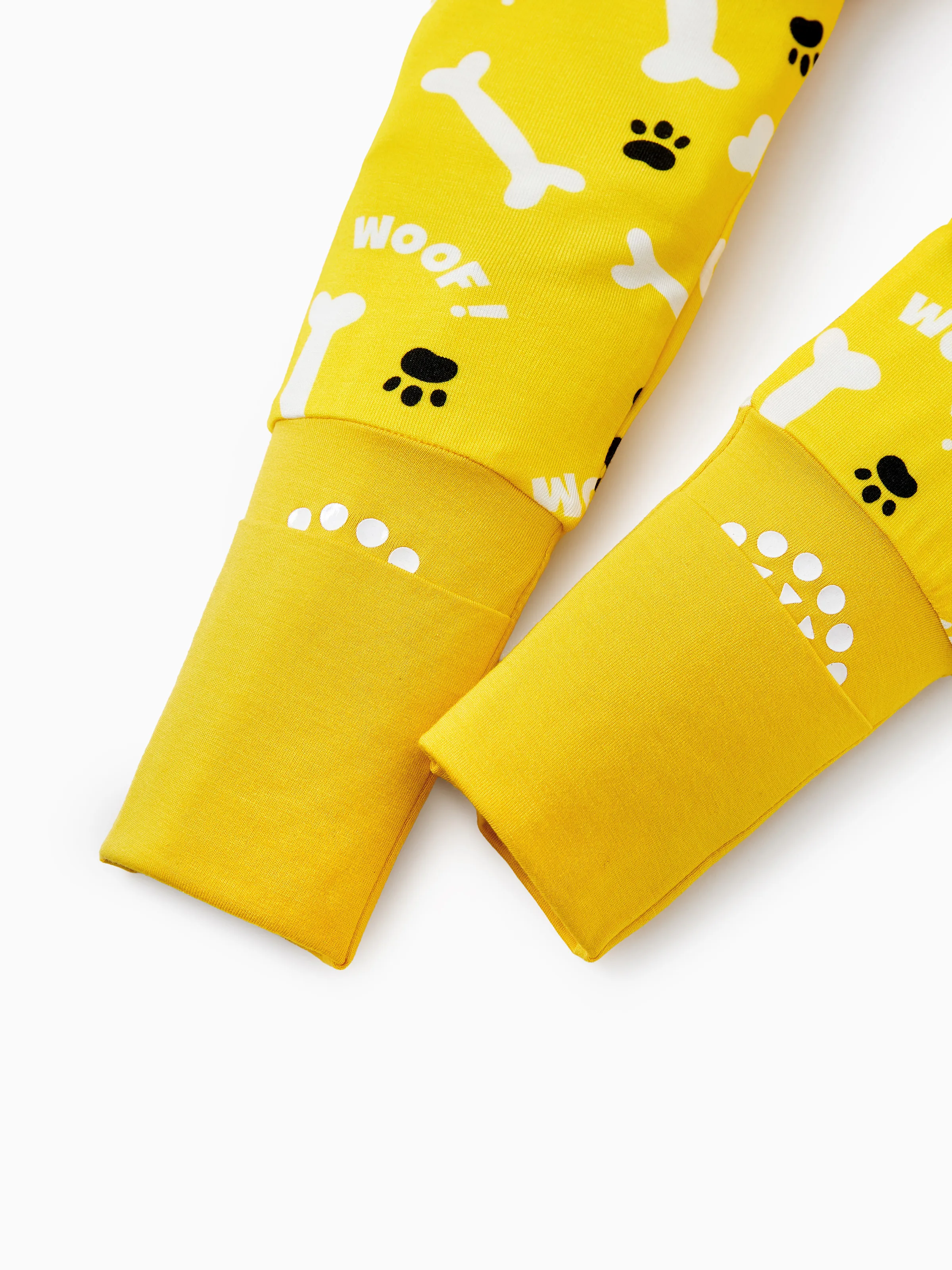 Bamboo Baby Boy/Girl 2-Pack Natural Animal or Plant Long Sleeve Romper 2-Way Zip Anti Slip Footie Yellow - Image 8