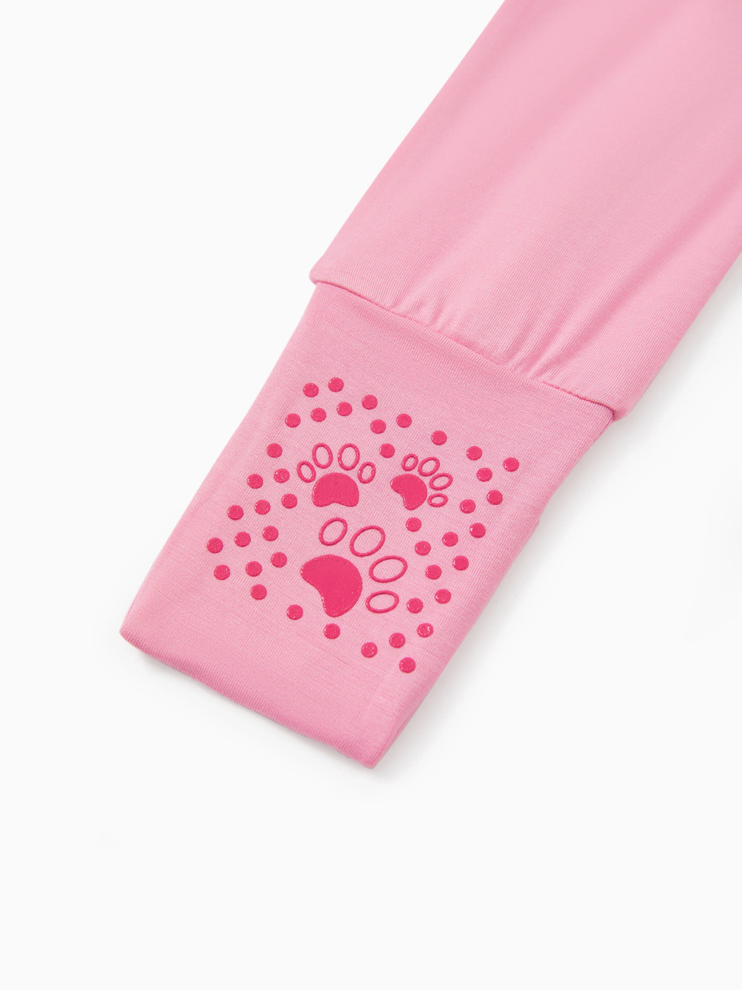 Bamboo Baby Boy/Girl 2-Pack Solid&Bee Printed 2-Way Zipper Anti Slip Footie Pink - Image 11
