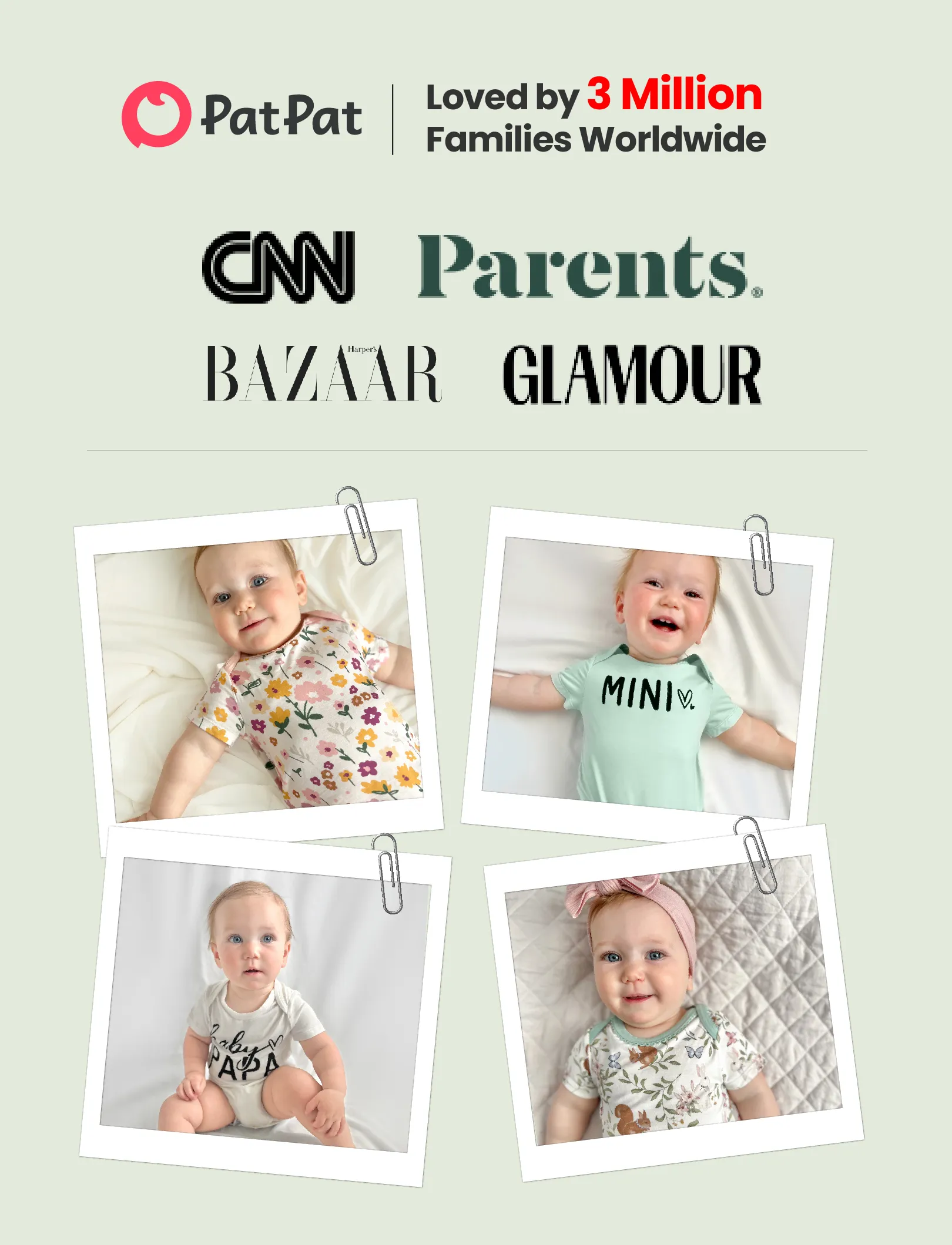 Bamboo Baby Boy/Girl 2-Pack Solid&Printed Rompers Set Green - Image 8