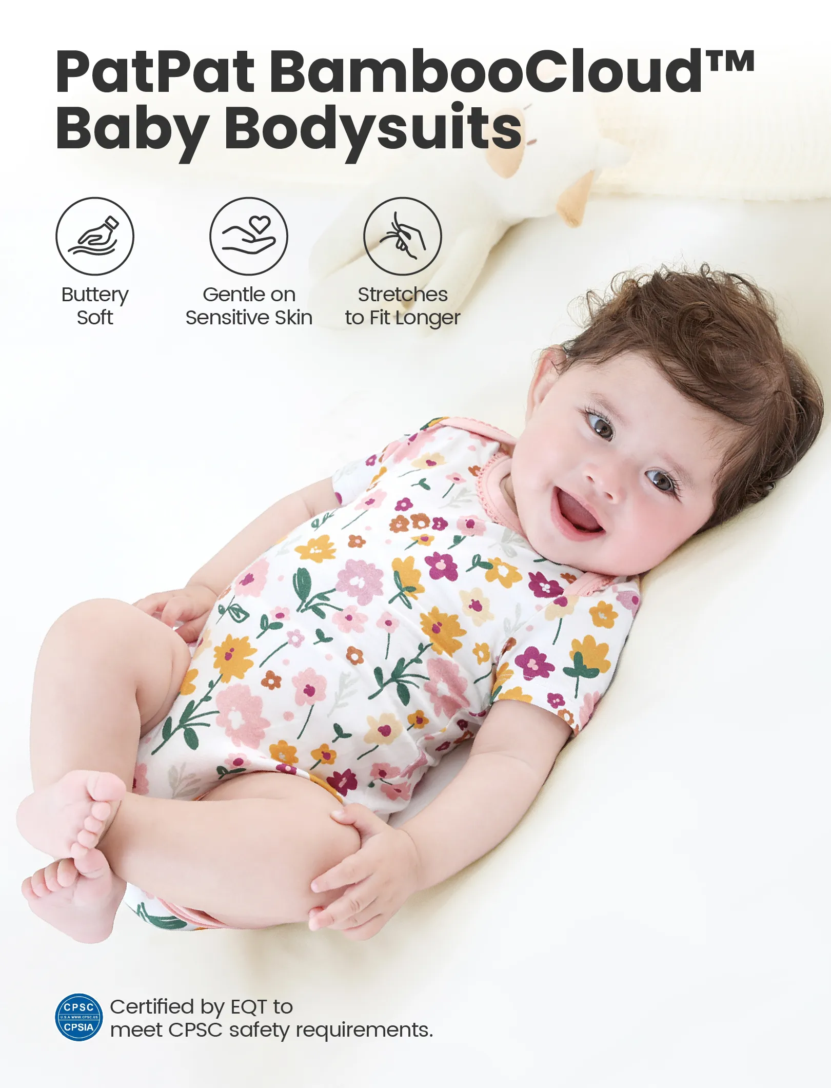 Bamboo Baby Boy/Girl 2-Pack Solid&Printed Rompers Set Pink - Image 3