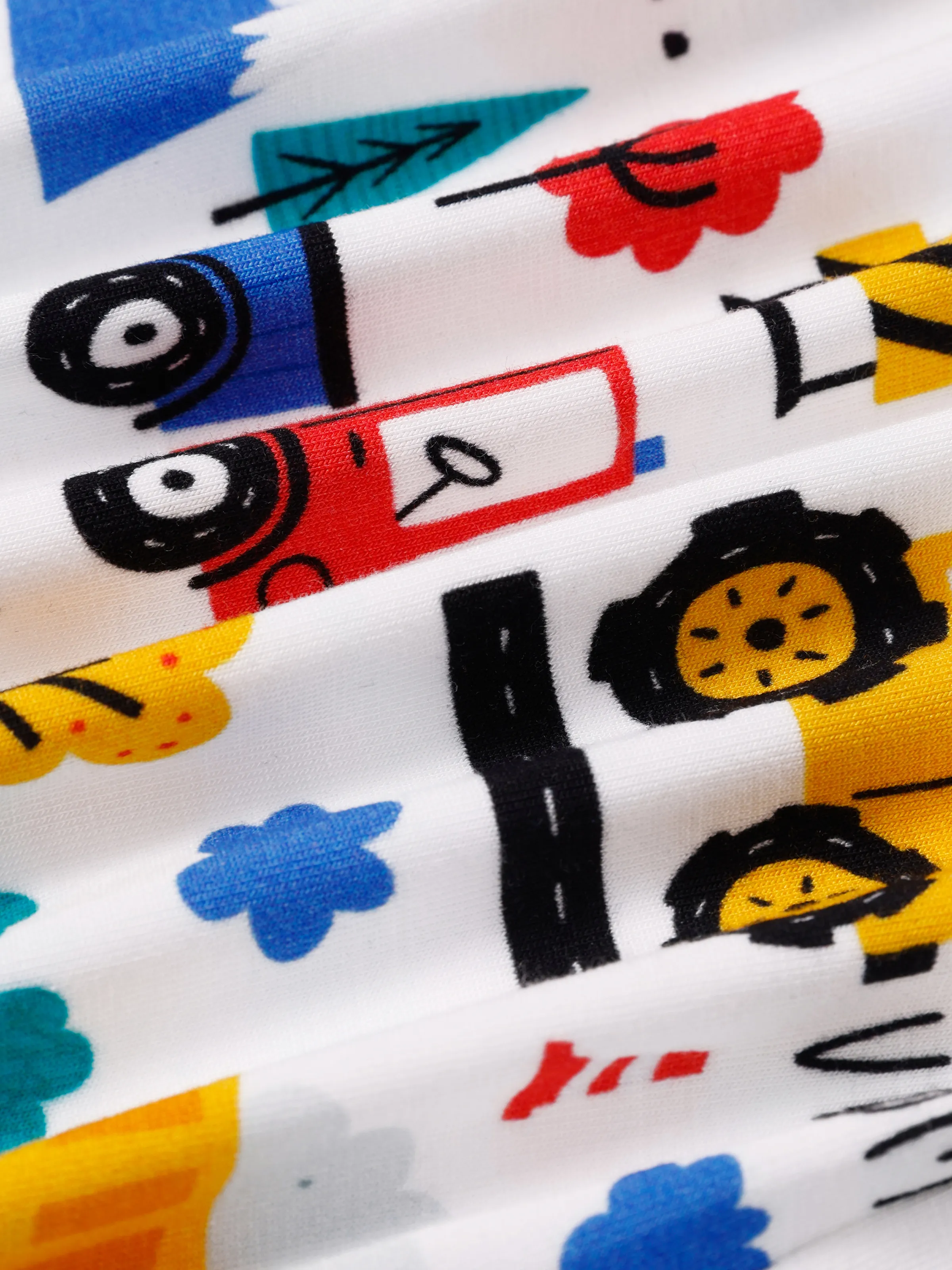 Bamboo Baby Boy/Girl Cartoon Printed 2-Way Zip Onesies Anti Slip Long-sleeve Footie Blue - Image 11