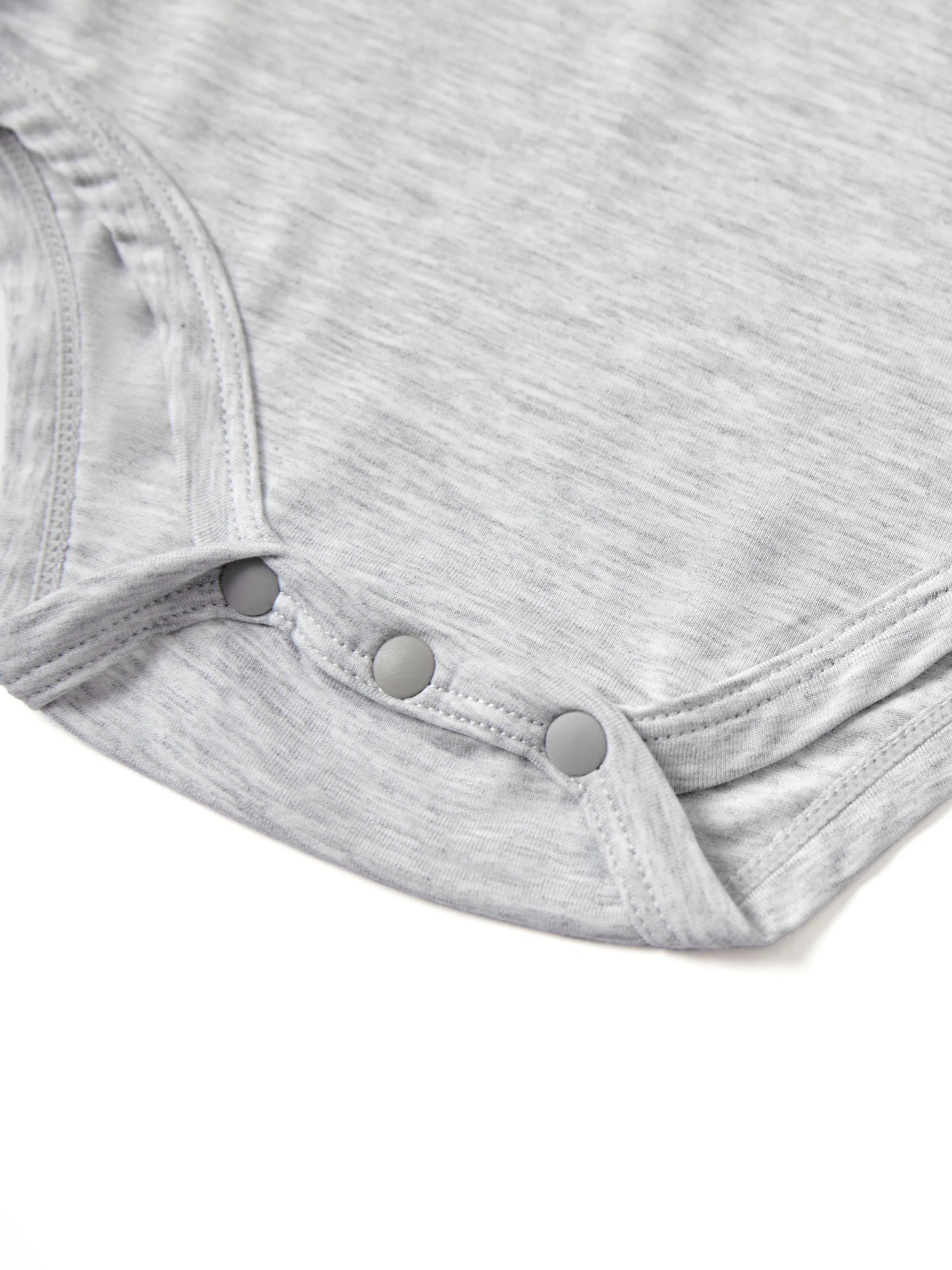 Bamboo Baby Boy/Girl Casual Romper Grey - Image 5