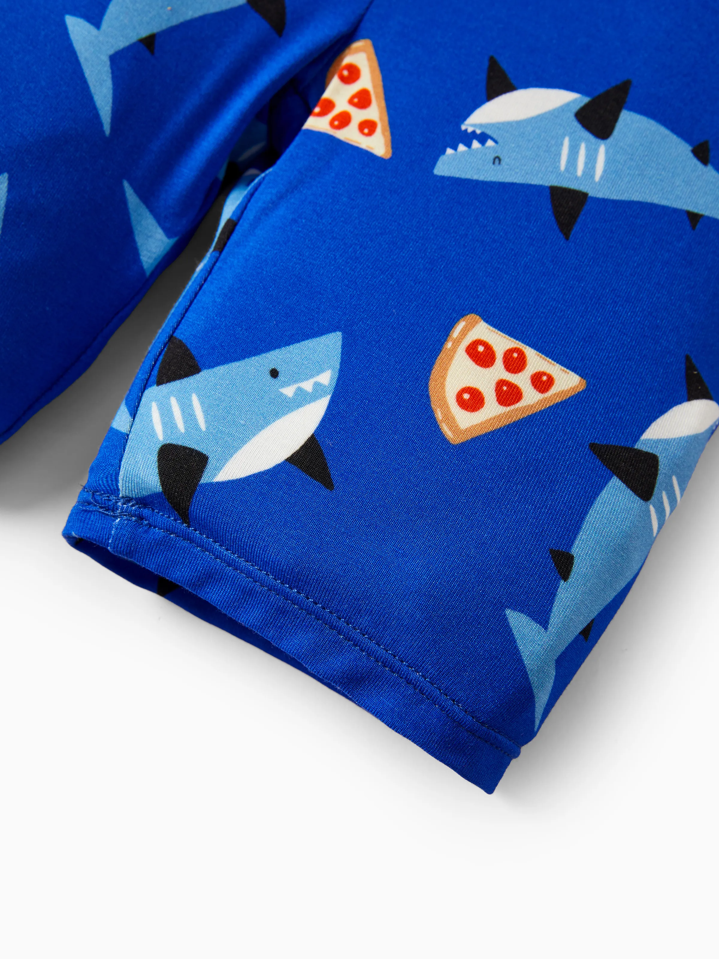 Bamboo Baby/Toddler 2pcs Childlike Printed Snug-Fitting Pajama Sets Sky blue - Image 8