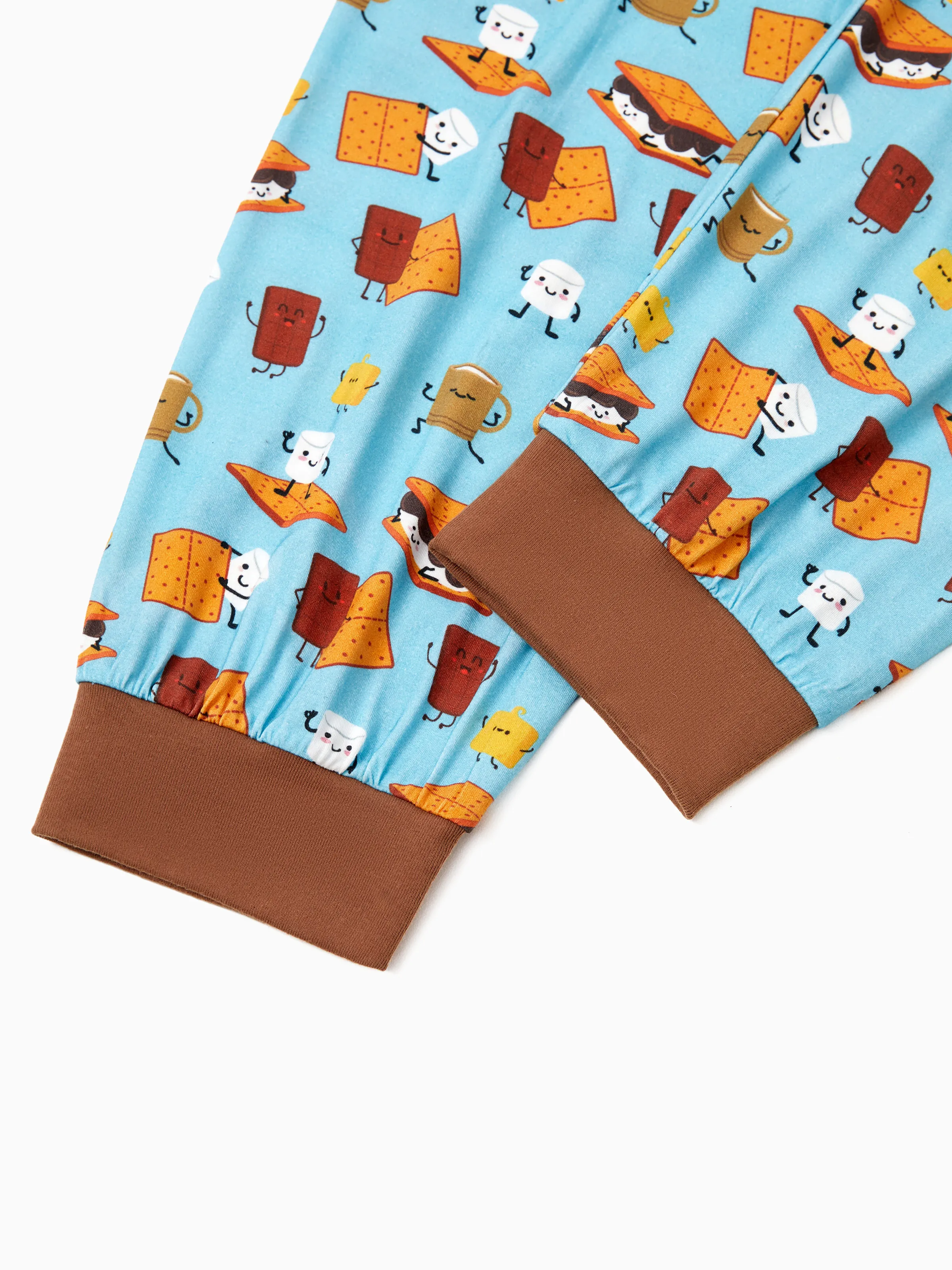 Bamboo Family PJs Cute Print Short Sleeve & Long Pants Sleepwear Matching Pajama set (Snug-Fitting for Children) Green - Image 21