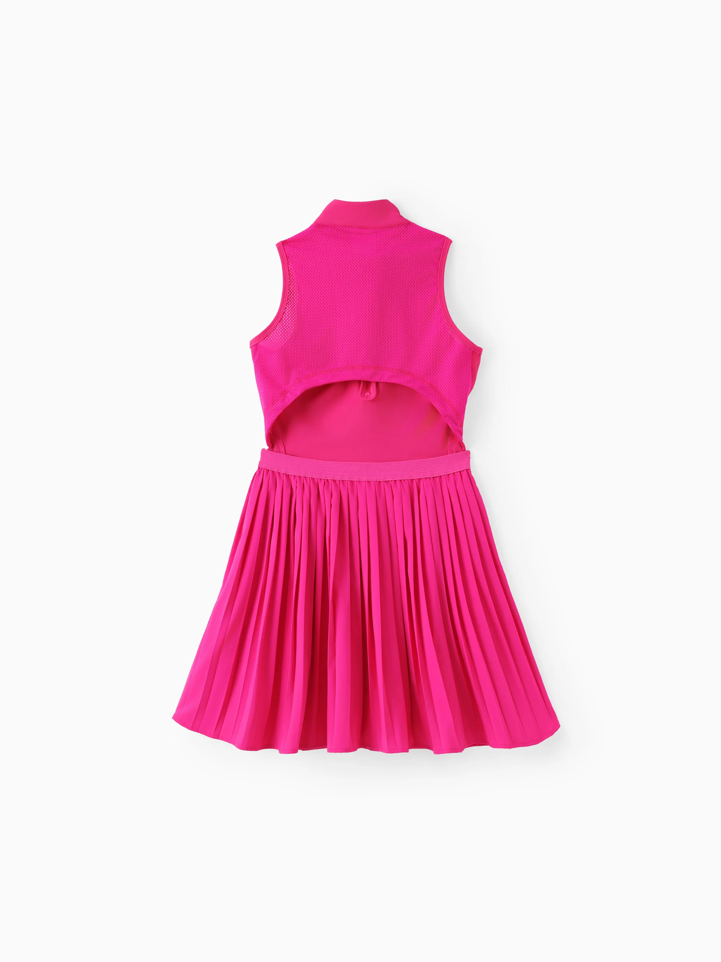 Barbie Mommy and me 1pc Polo Sporty Sleeveless Dress Hot Pink - Image 4