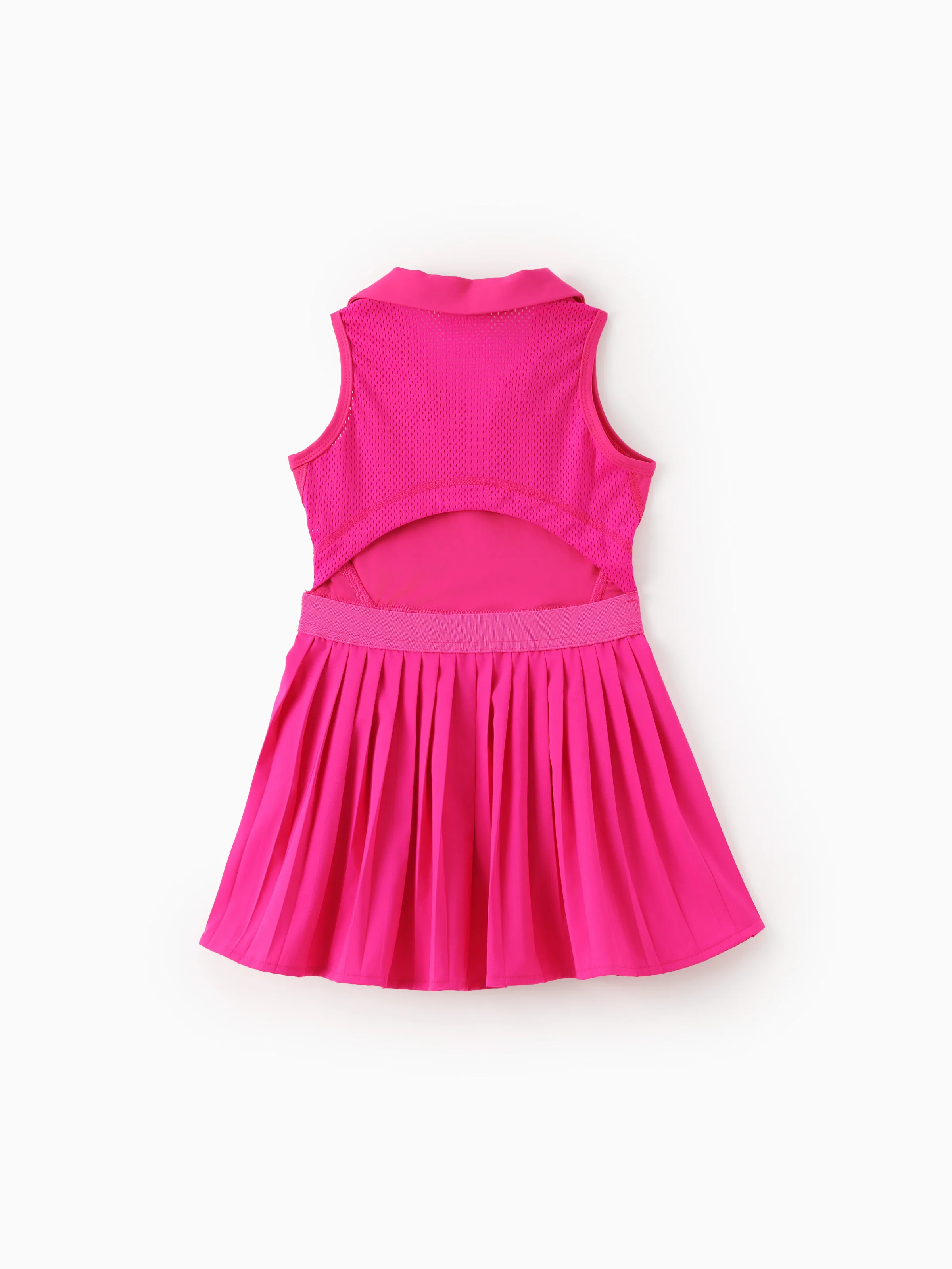 Barbie Mommy and me 1pc Polo Sporty Sleeveless Dress Hot Pink - Image 8