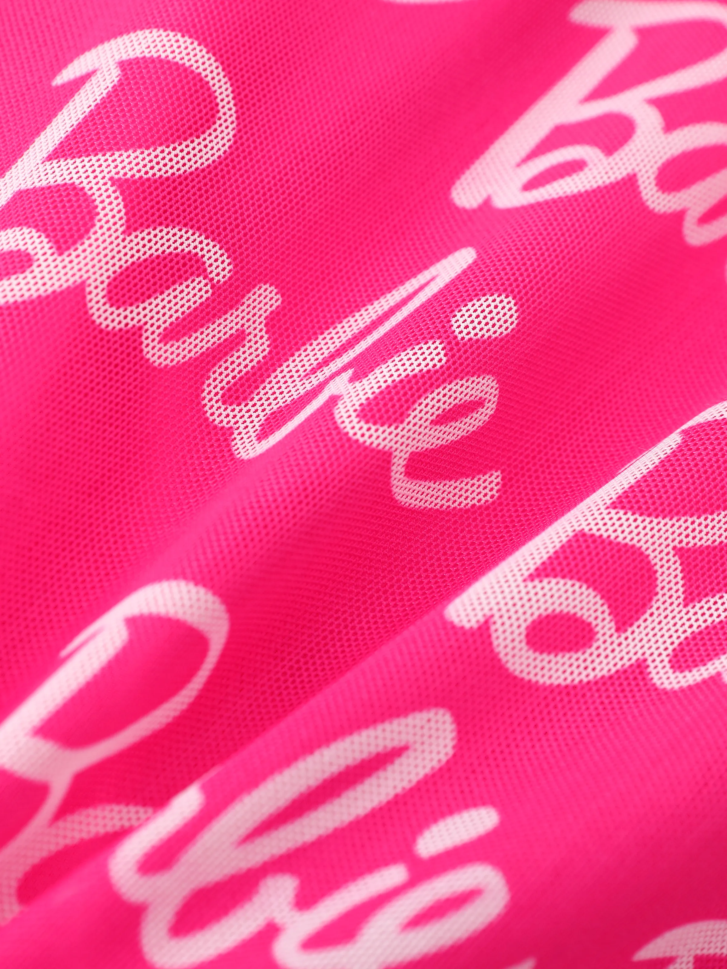 Barbie Mommy and Me Sleeveless Allover Print Strappy Dresses Hot Pink - Image 9