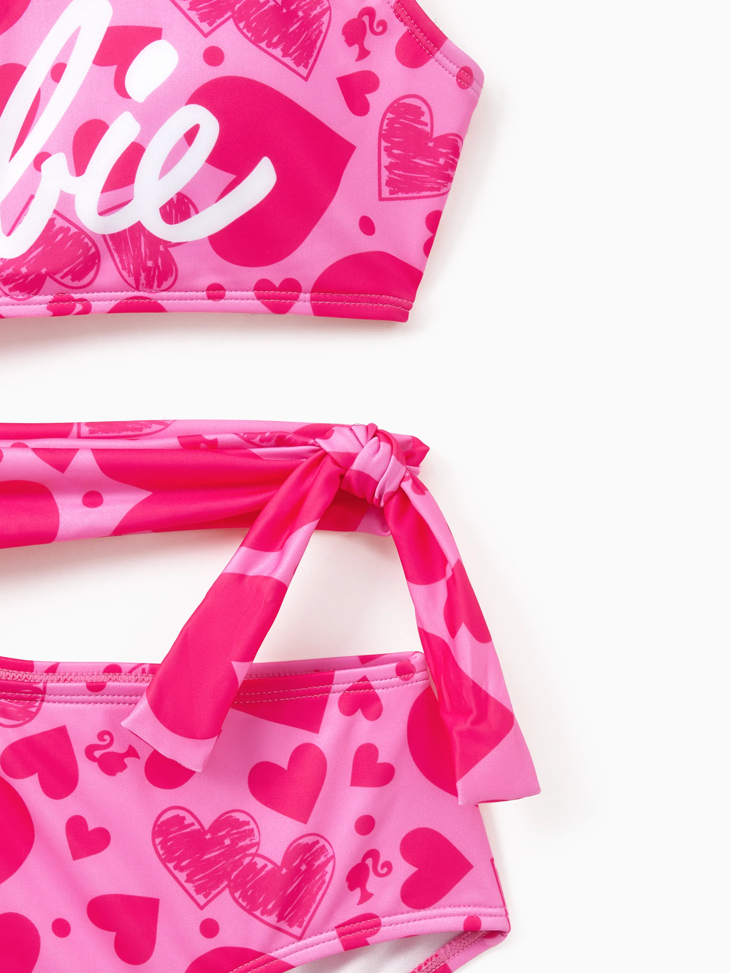 Barbie Mommy & Me Girls Heart-shaped Swimwear Roseo - Image 6