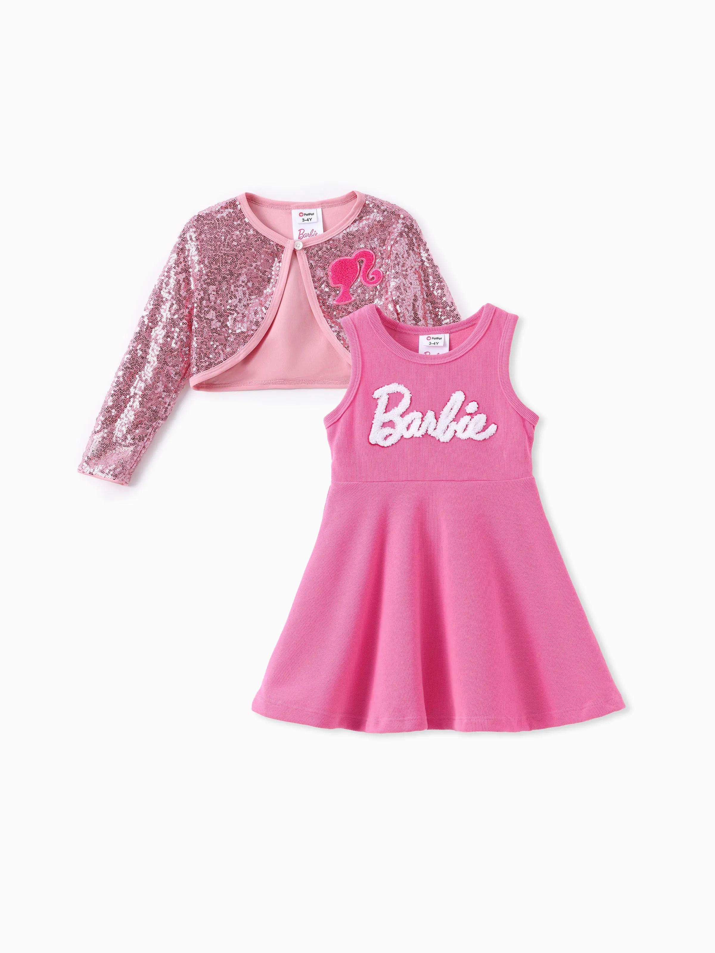 Barbie Outfit Mommy and Me Slanting Front Sweatshirt/ Sequin Maxi Skirt/Jacket/Dress Roseo - Image 7