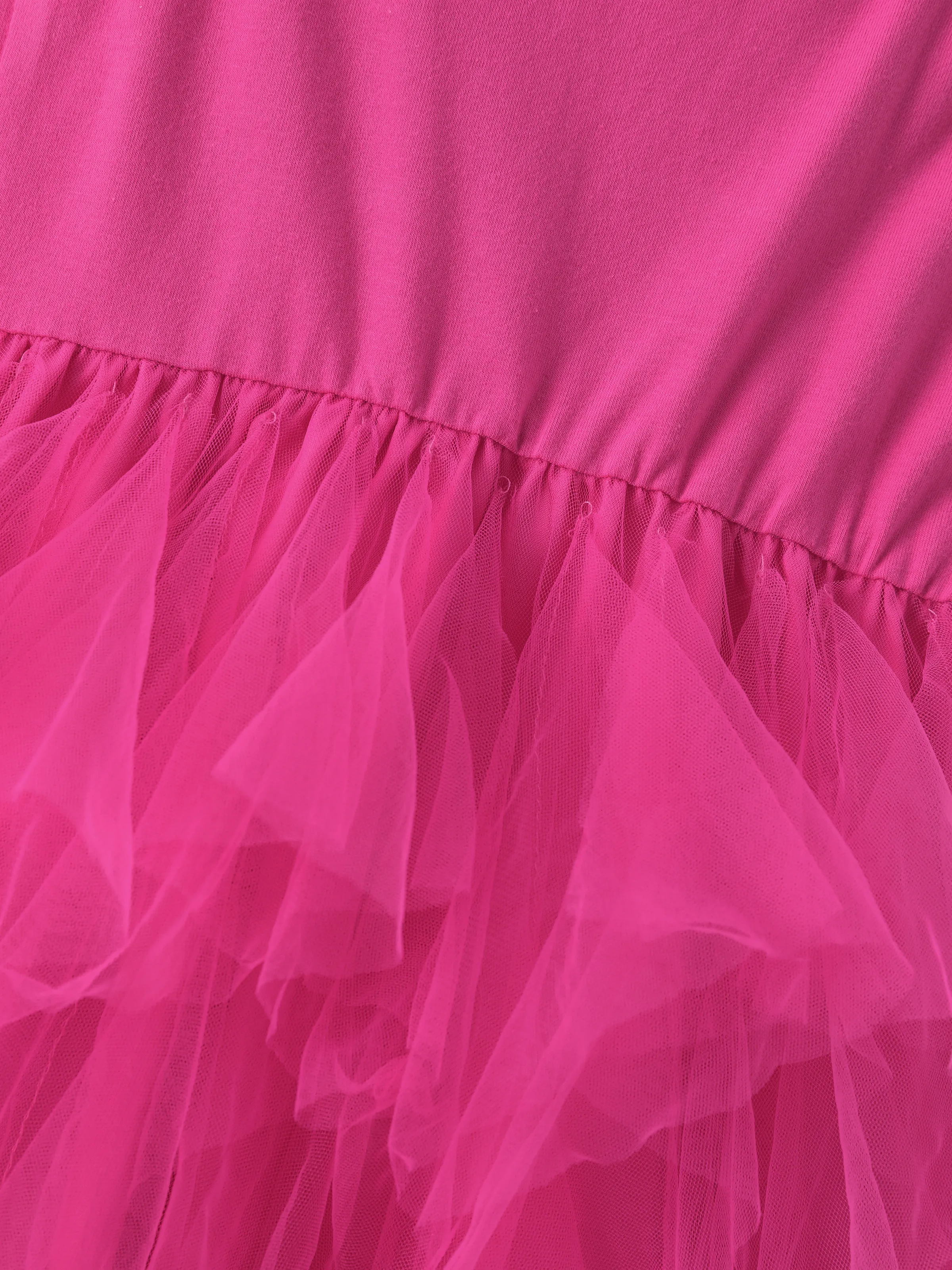 Barbie Toddler Girl Multilayers Mesh Dress Hot Pink - Image 5