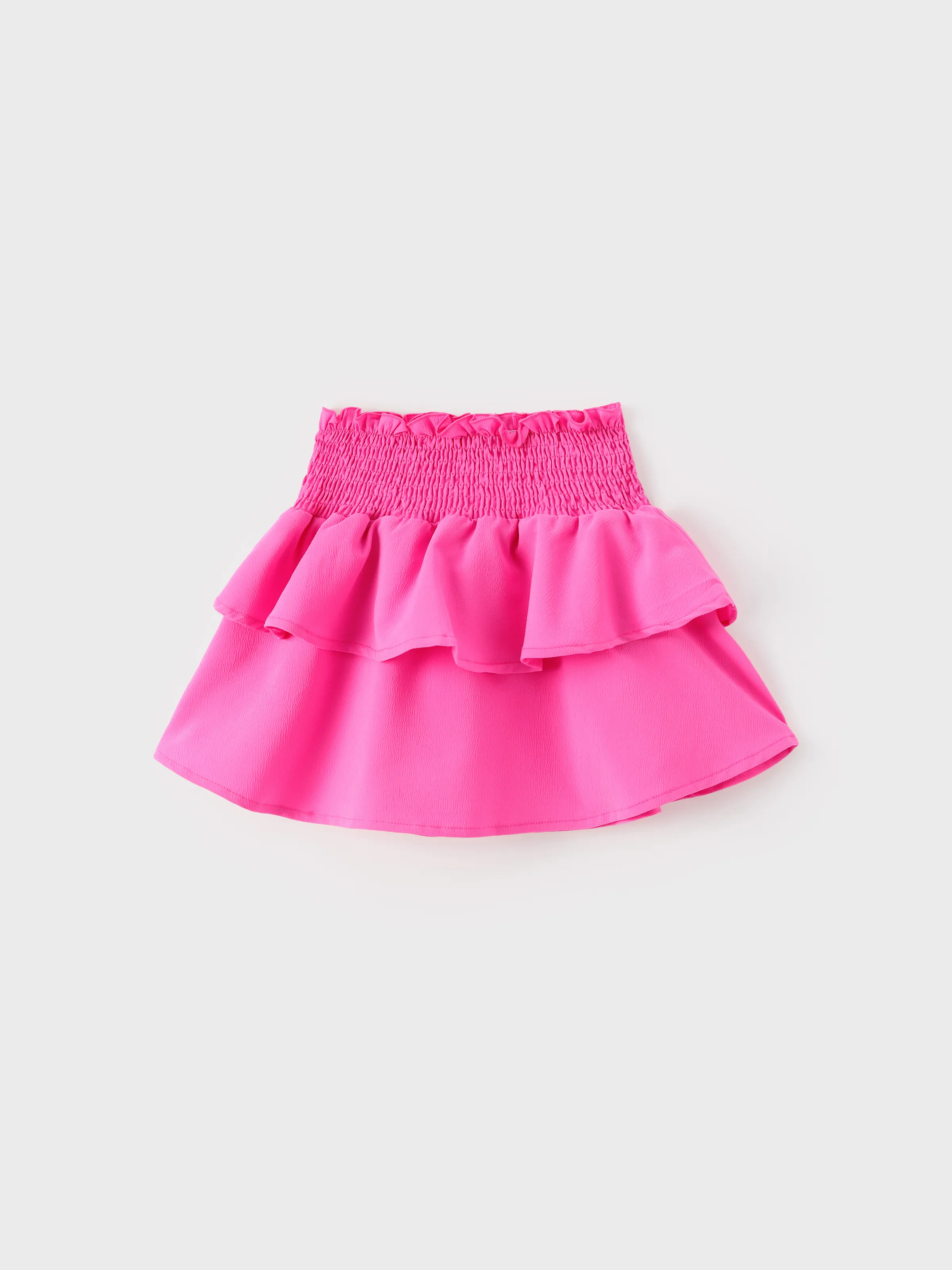 Barbie Toddler/Kid Girl 2pcs Cotton Drawstring Short-sleeve Top And Smocking Skirt Set White - Image 4