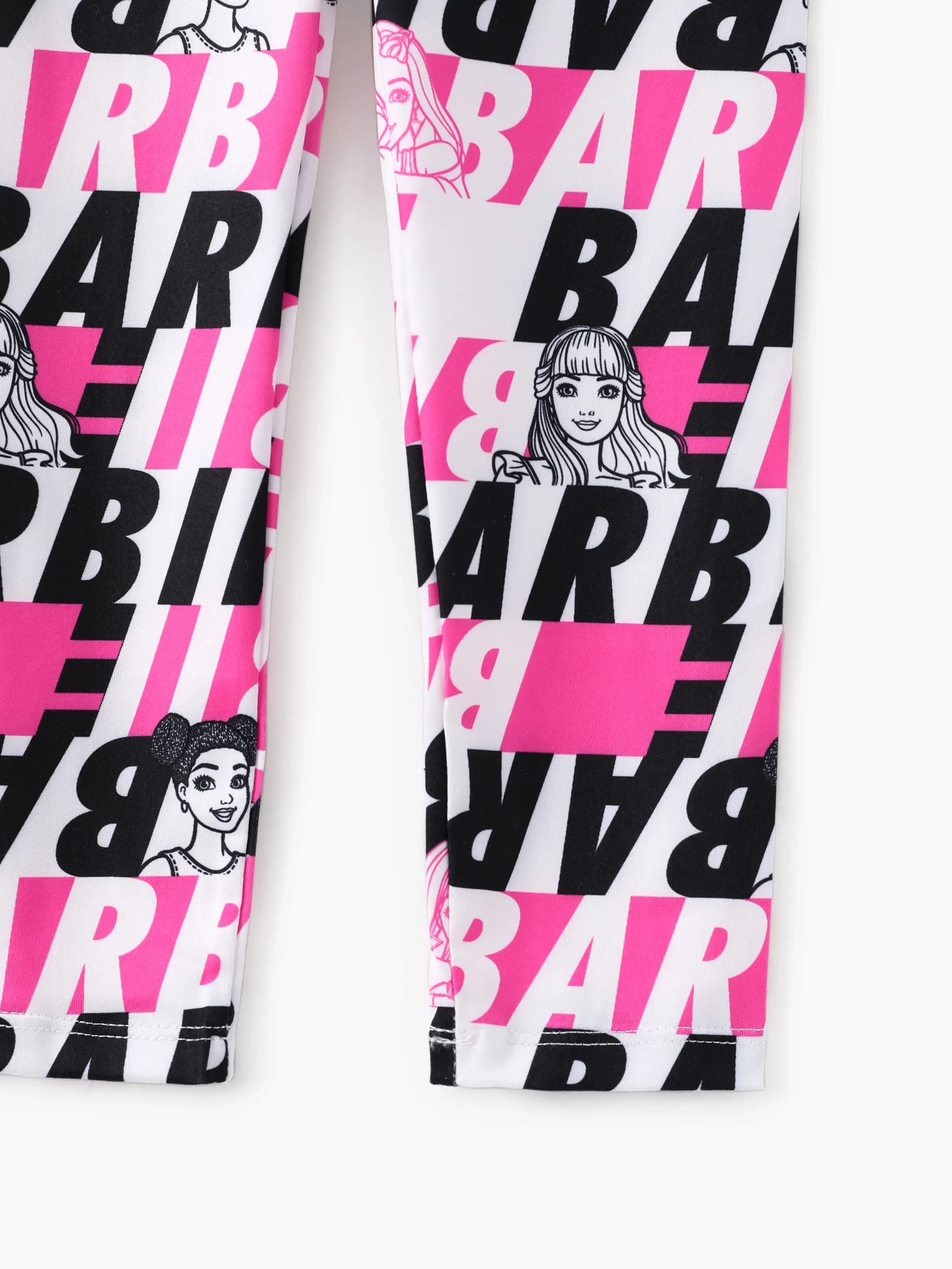 Barbie Toddler/Kid Girl Letter Pattern Leggings Pink - Image 6